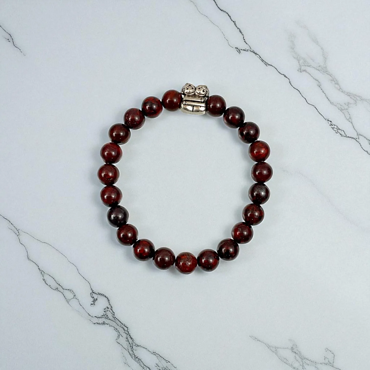Red Tiger Eye Protection Bracelet ( 8 mm Beads )