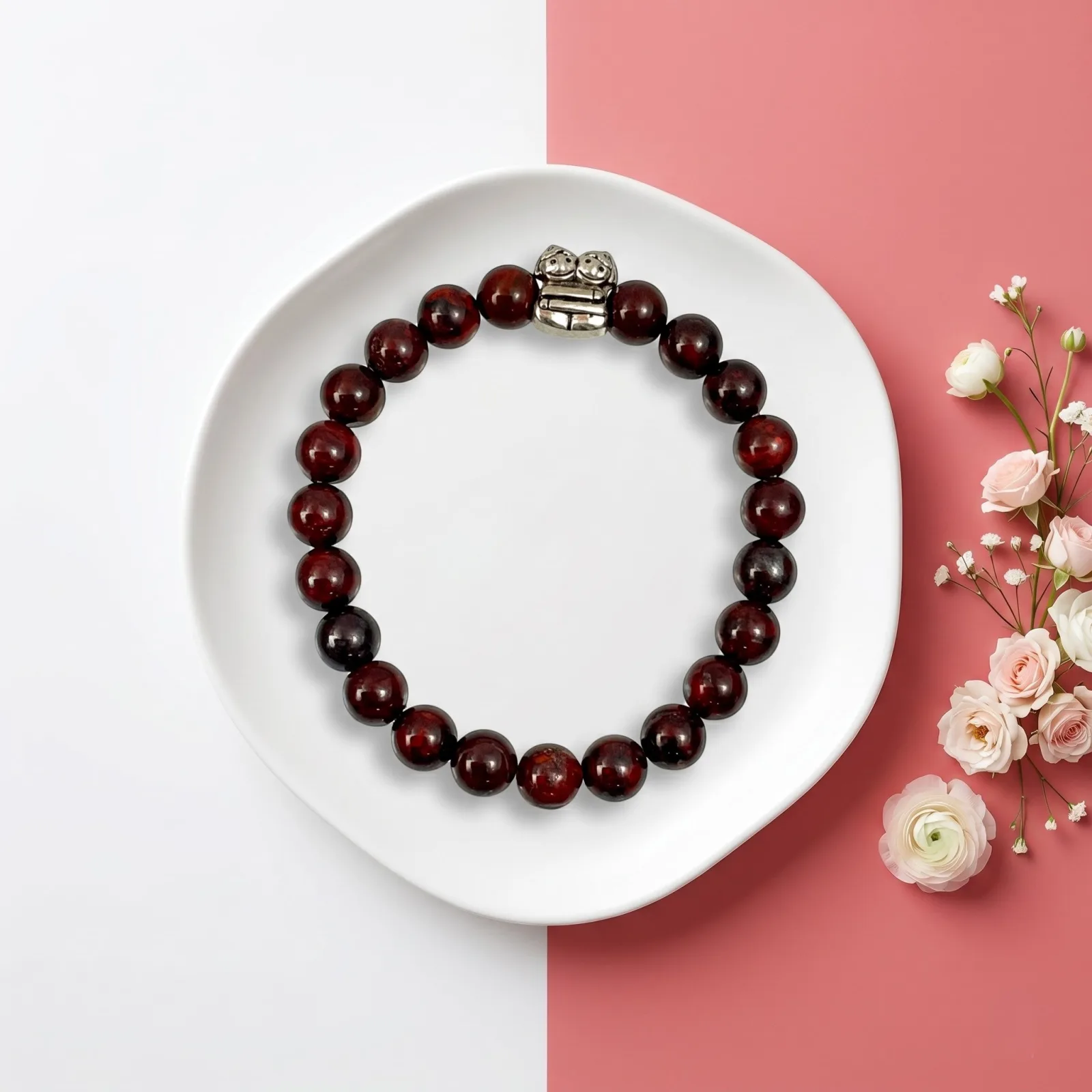 Red Tiger Eye Protection Bracelet ( 8 mm Beads )