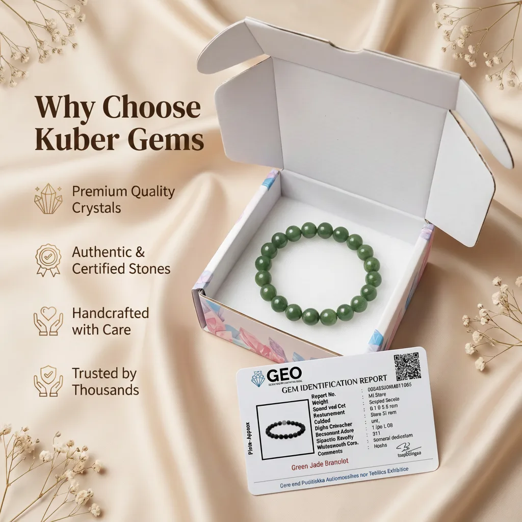 Green Jade Prosperity Bracelet ( 8 mm Beads )