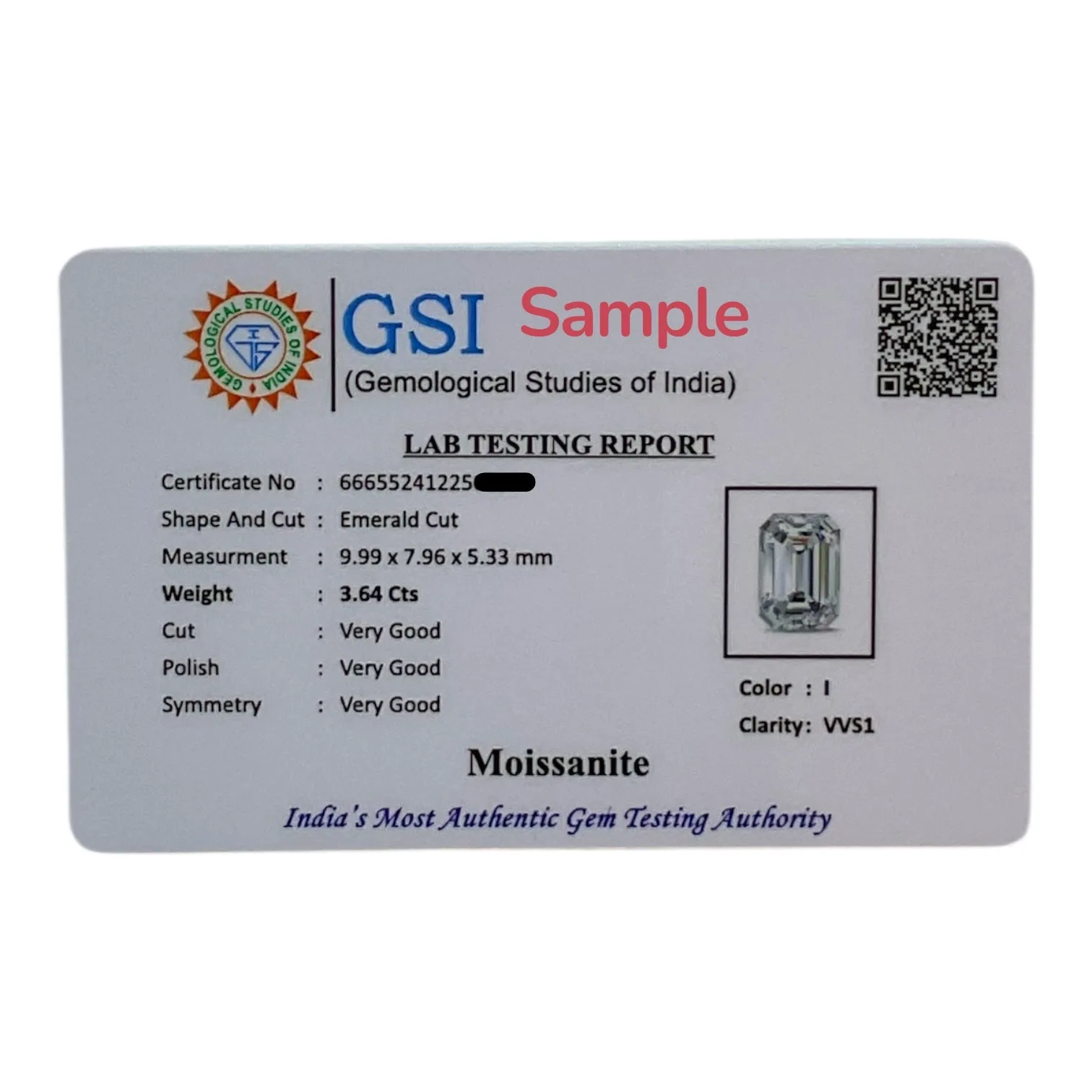 Moissanite - 2.52 Cts