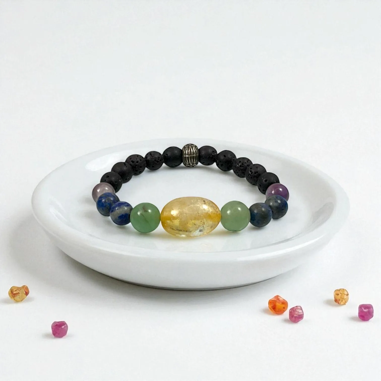 Citrine & Mixed 6 Stone Business Bracelet