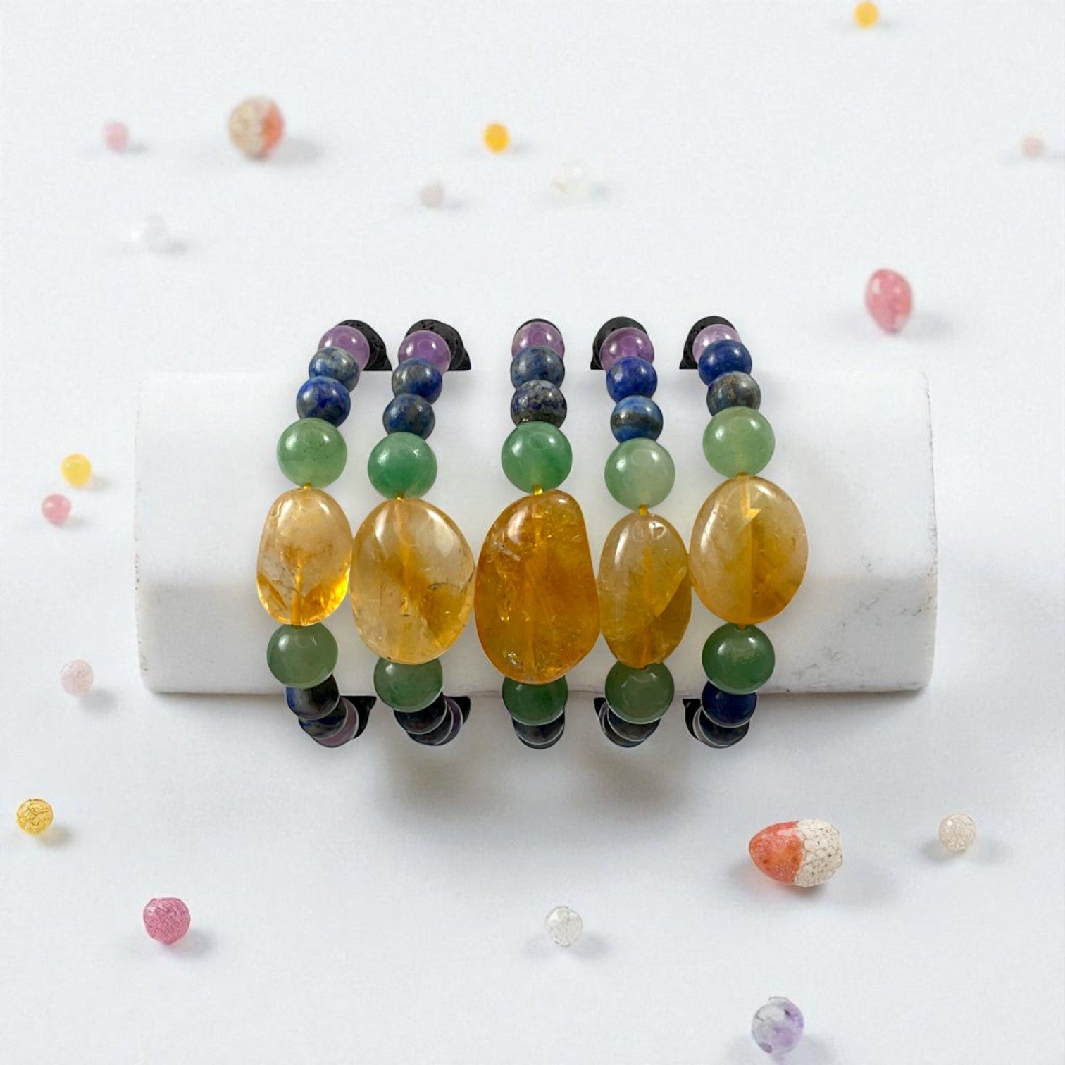 Citrine & Mixed 6 Stone Business Bracelet