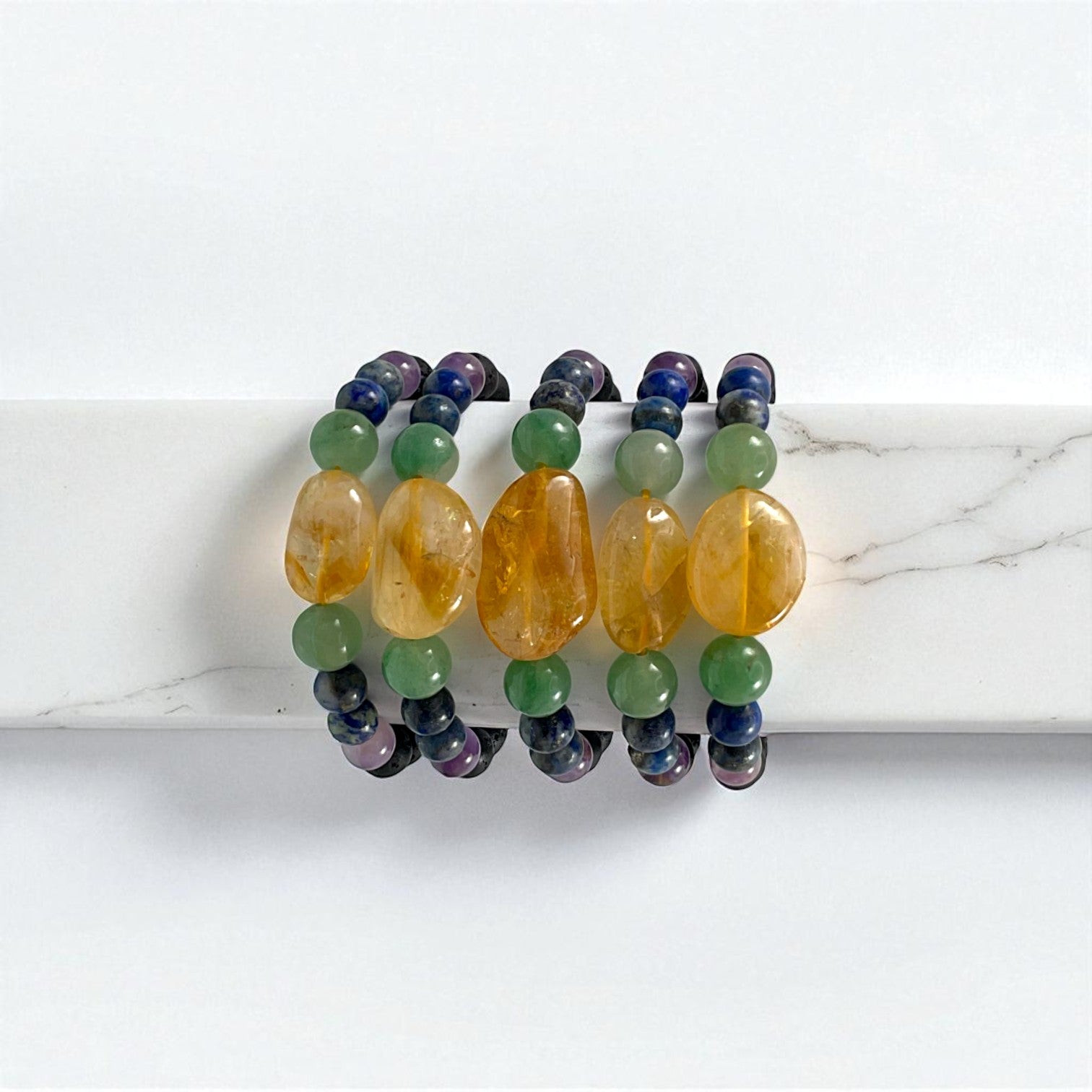 Citrine & Mixed 6 Stone Business Bracelet
