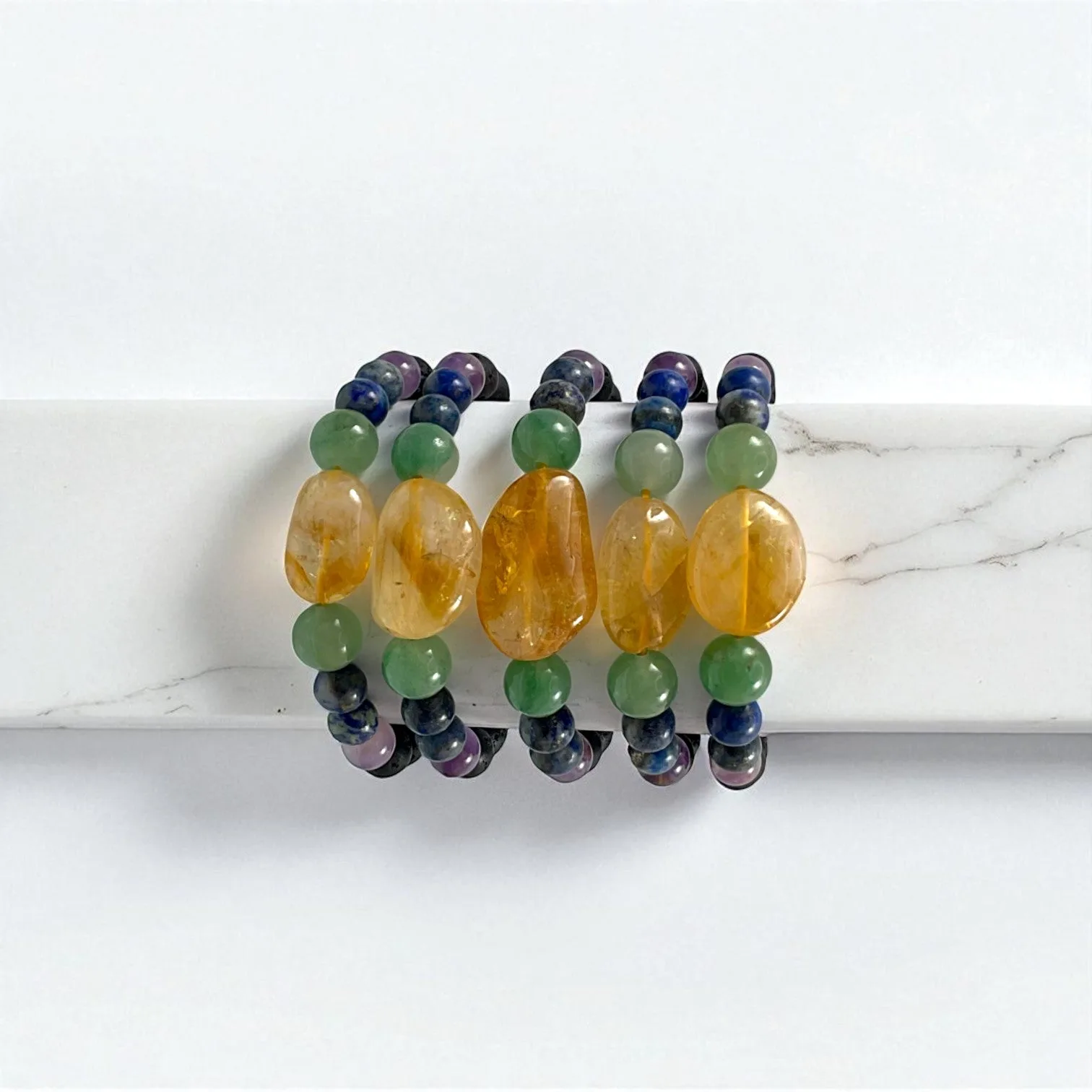 Citrine & Mixed 6 Stone Business Bracelet