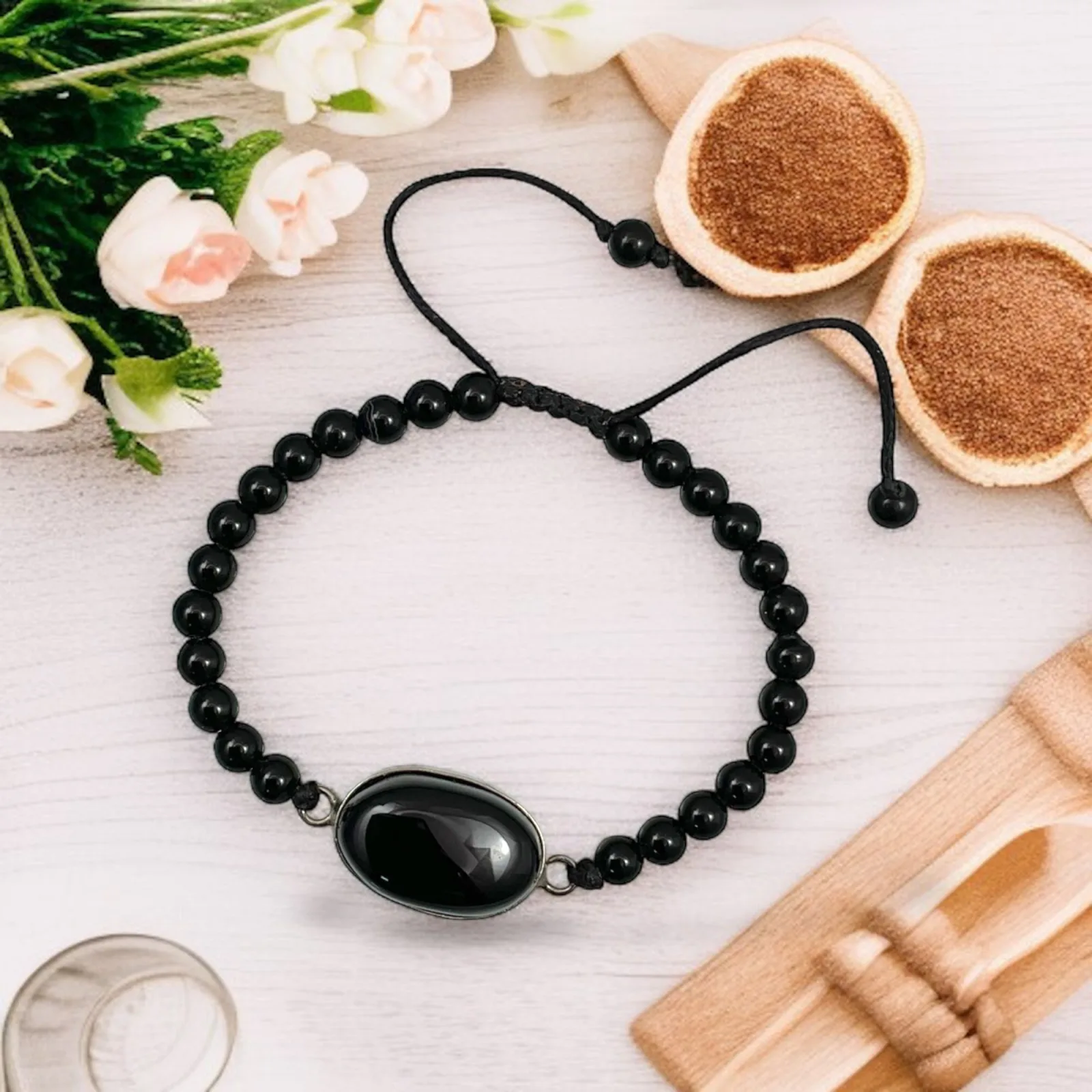 Black Agate (Hakik) Bracelet