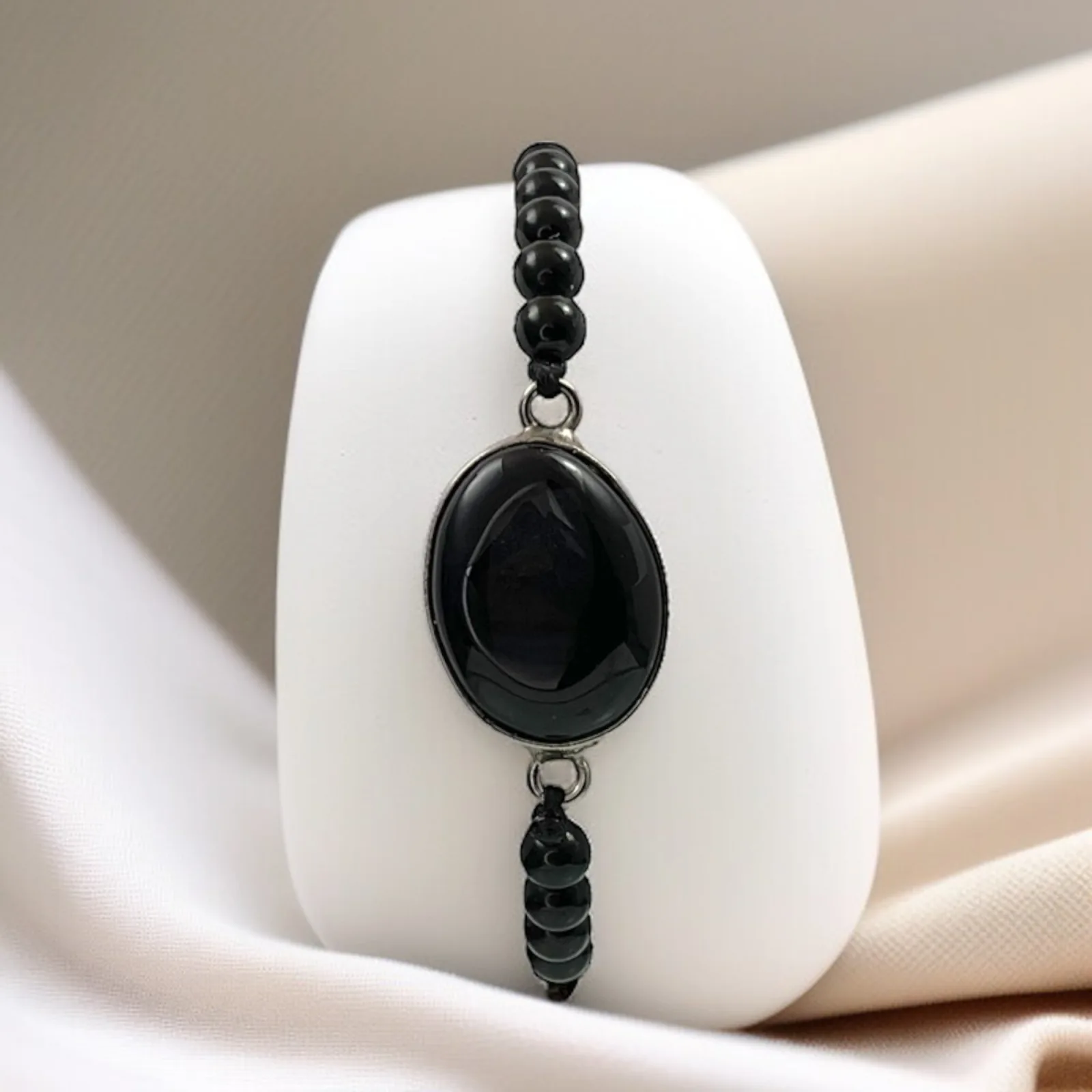 Sulemani Hakik & Black Agate Bracelet