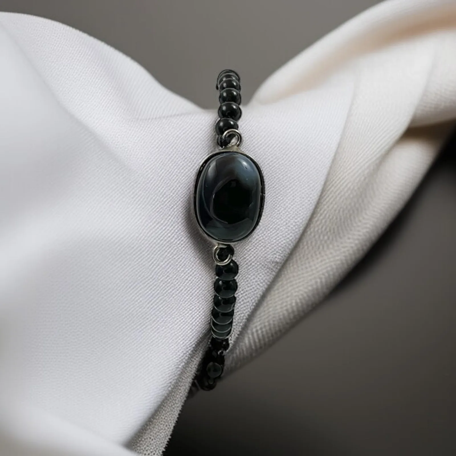 Sulemani Hakik & Black Agate Bracelet