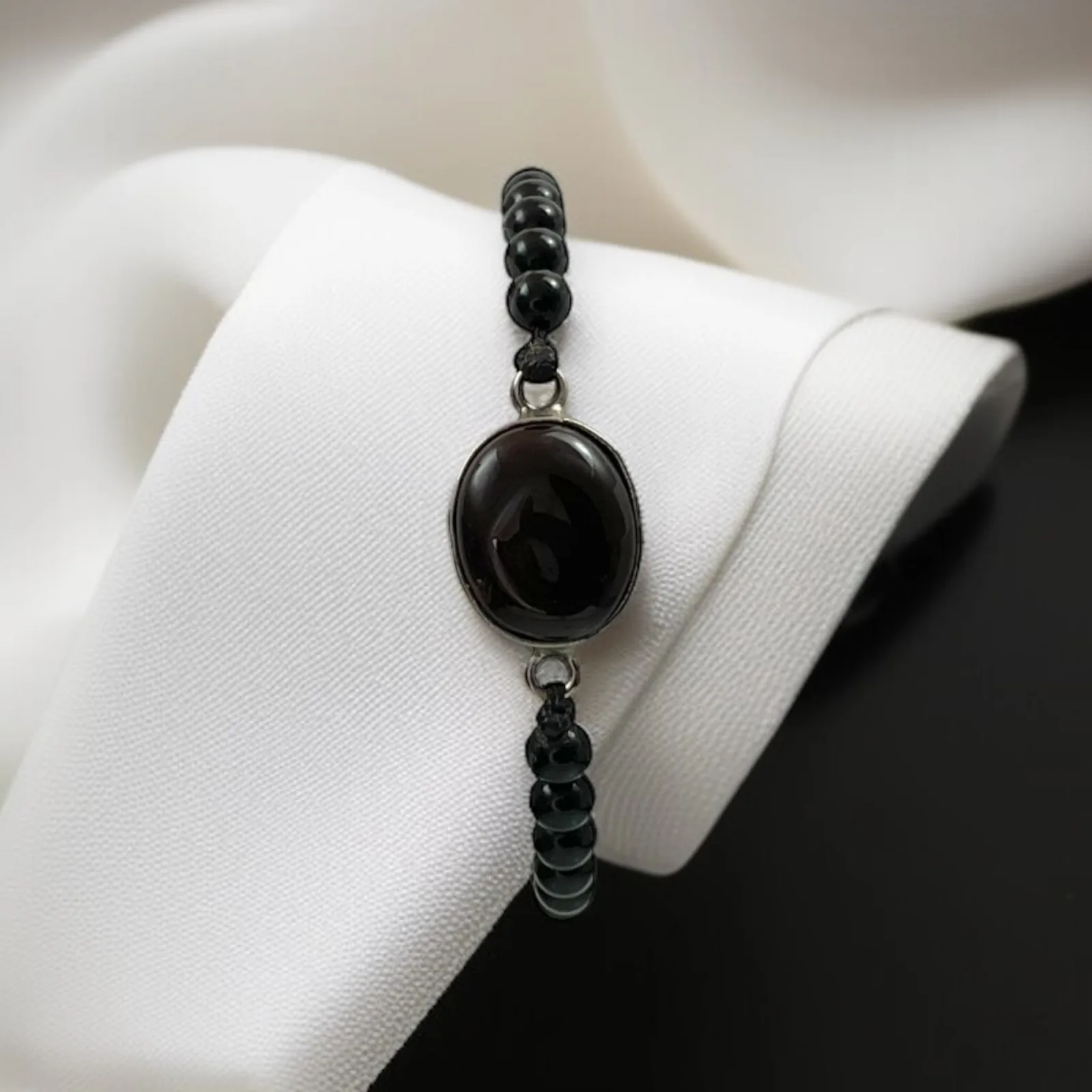 Sulemani Hakik & Black Agate Bracelet