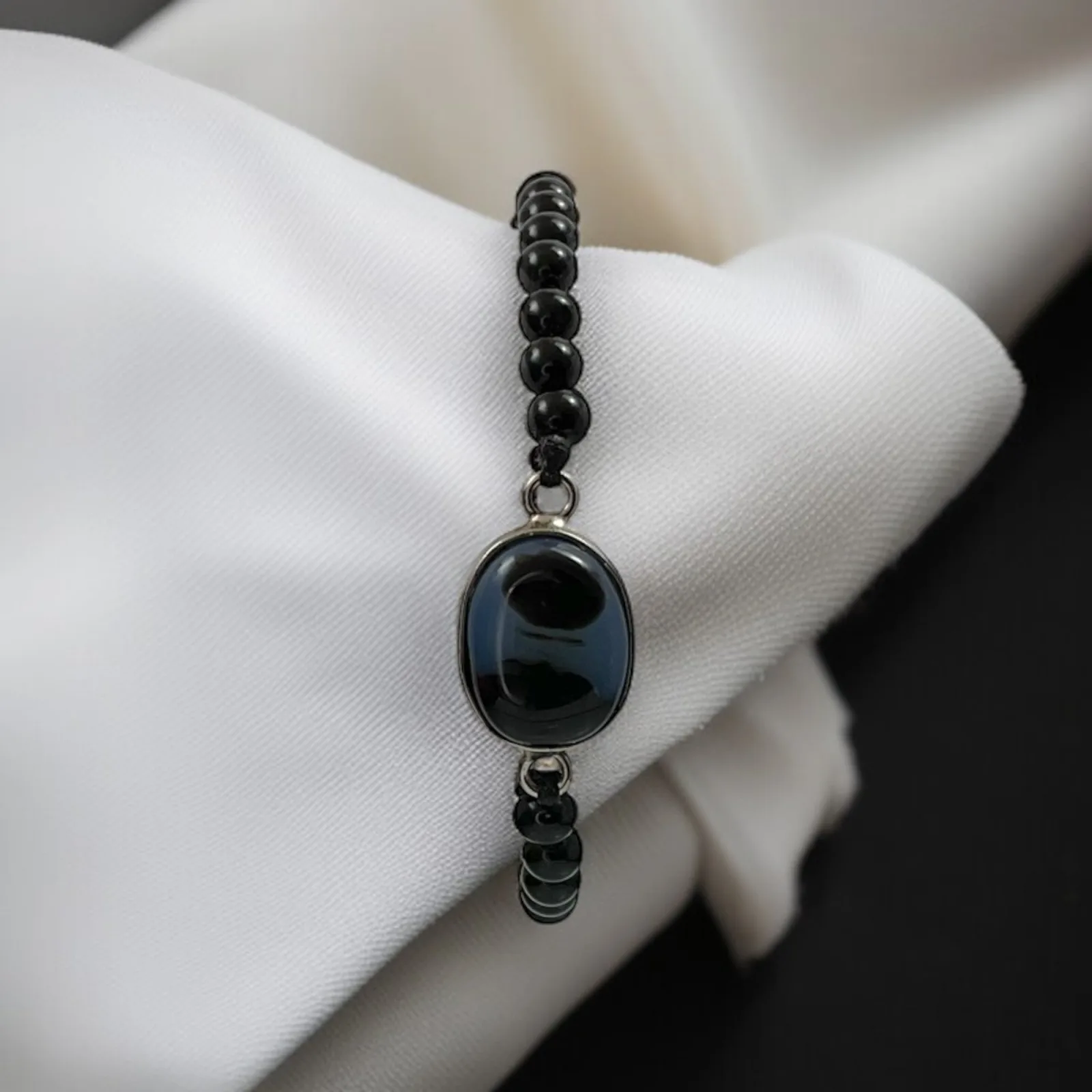 Sulemani Hakik & Black Agate Bracelet