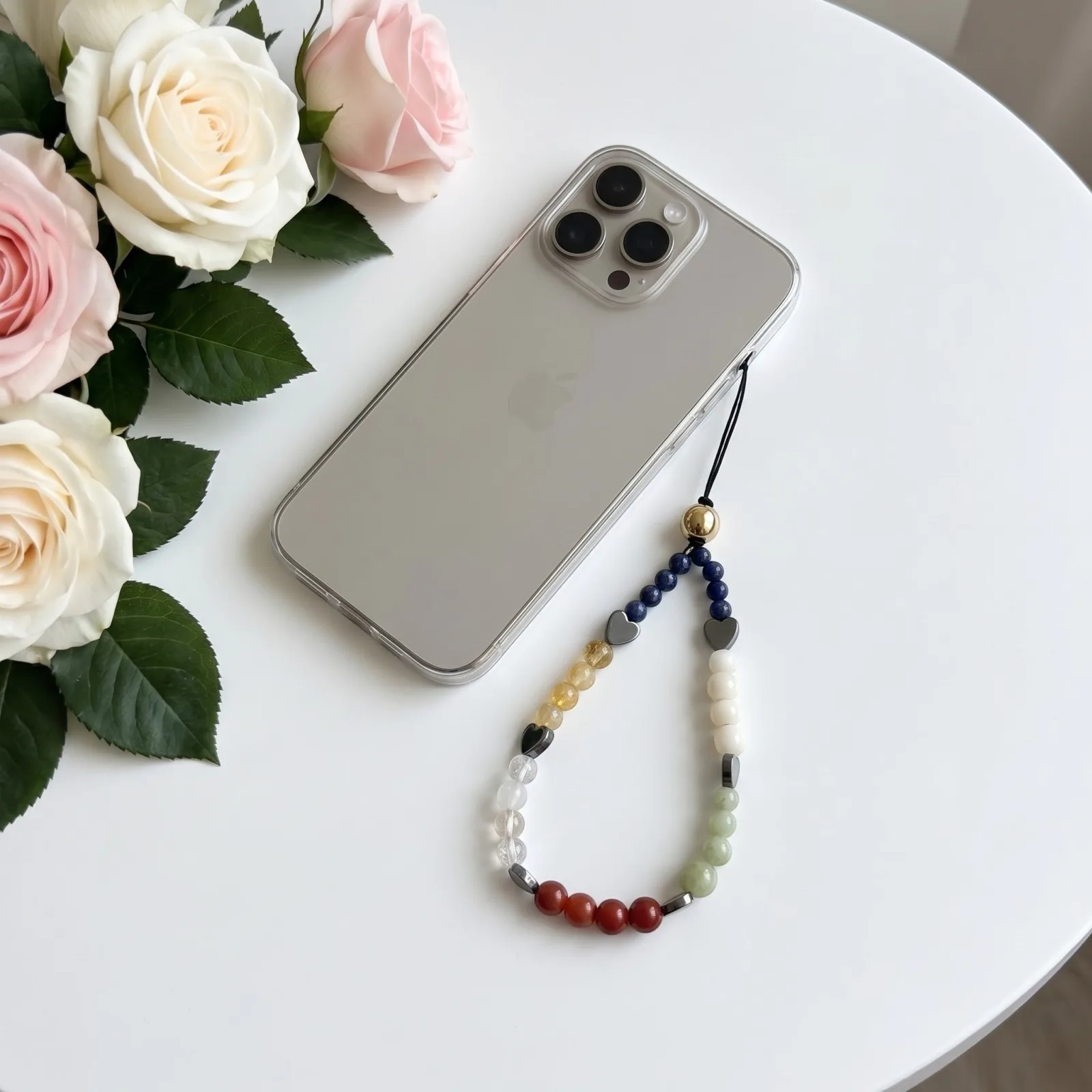 Natural Healing Stone Phone Hanging