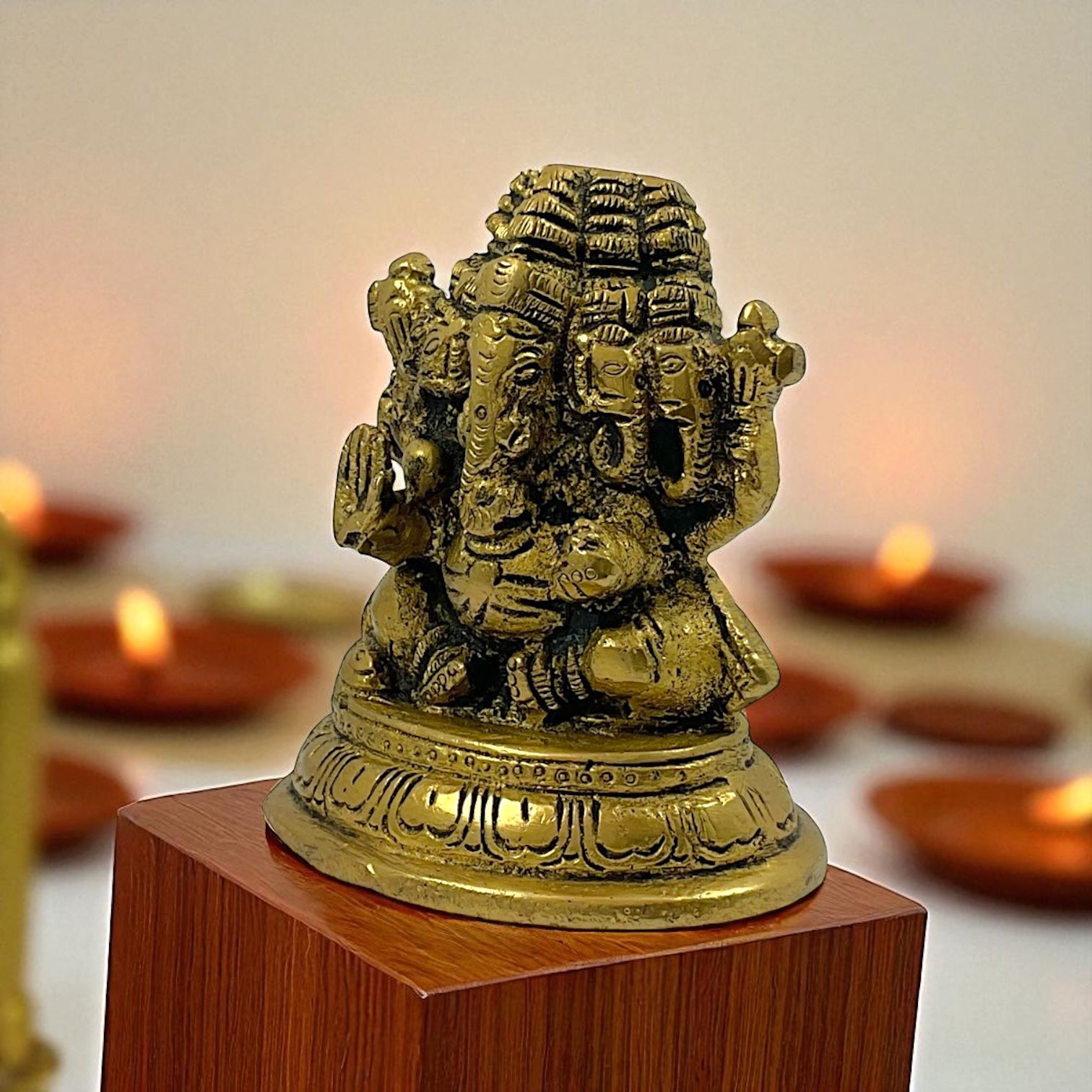 Brass ganesha 5 faces