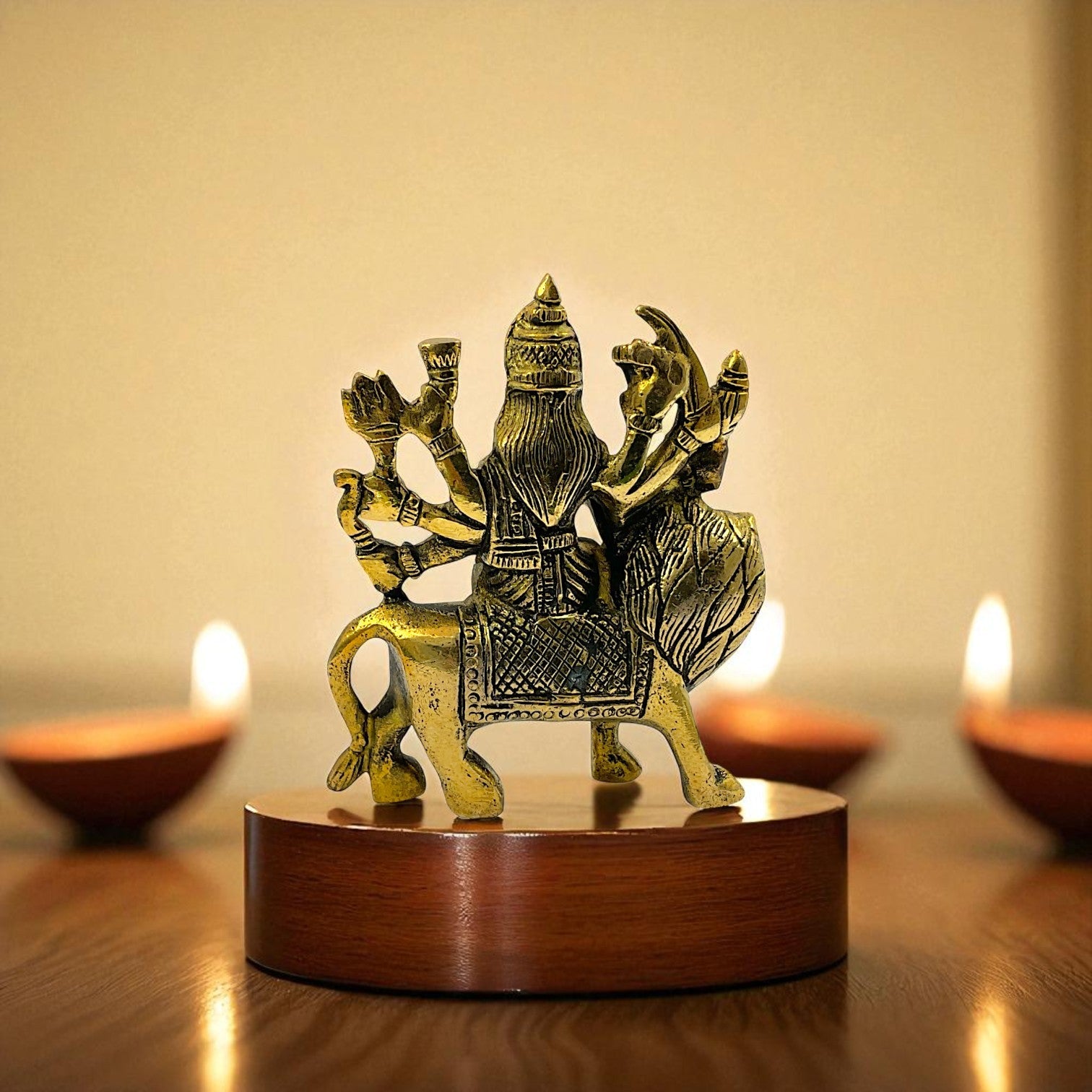 Brass durga maa