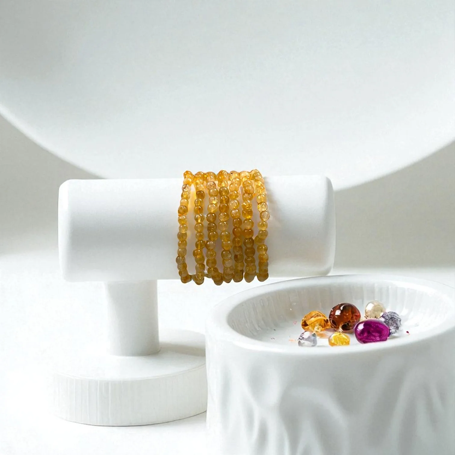 Citrine Bracelet for Motivation & Strength (5-6) mm beads
