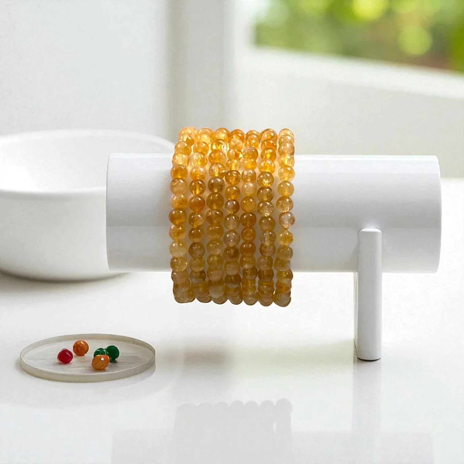 Citrine Bracelet for Motivation & Strength (5-6) mm beads