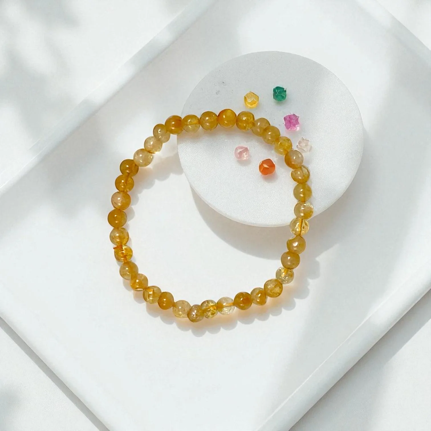 Citrine Bracelet for Motivation & Strength (5-6) mm beads