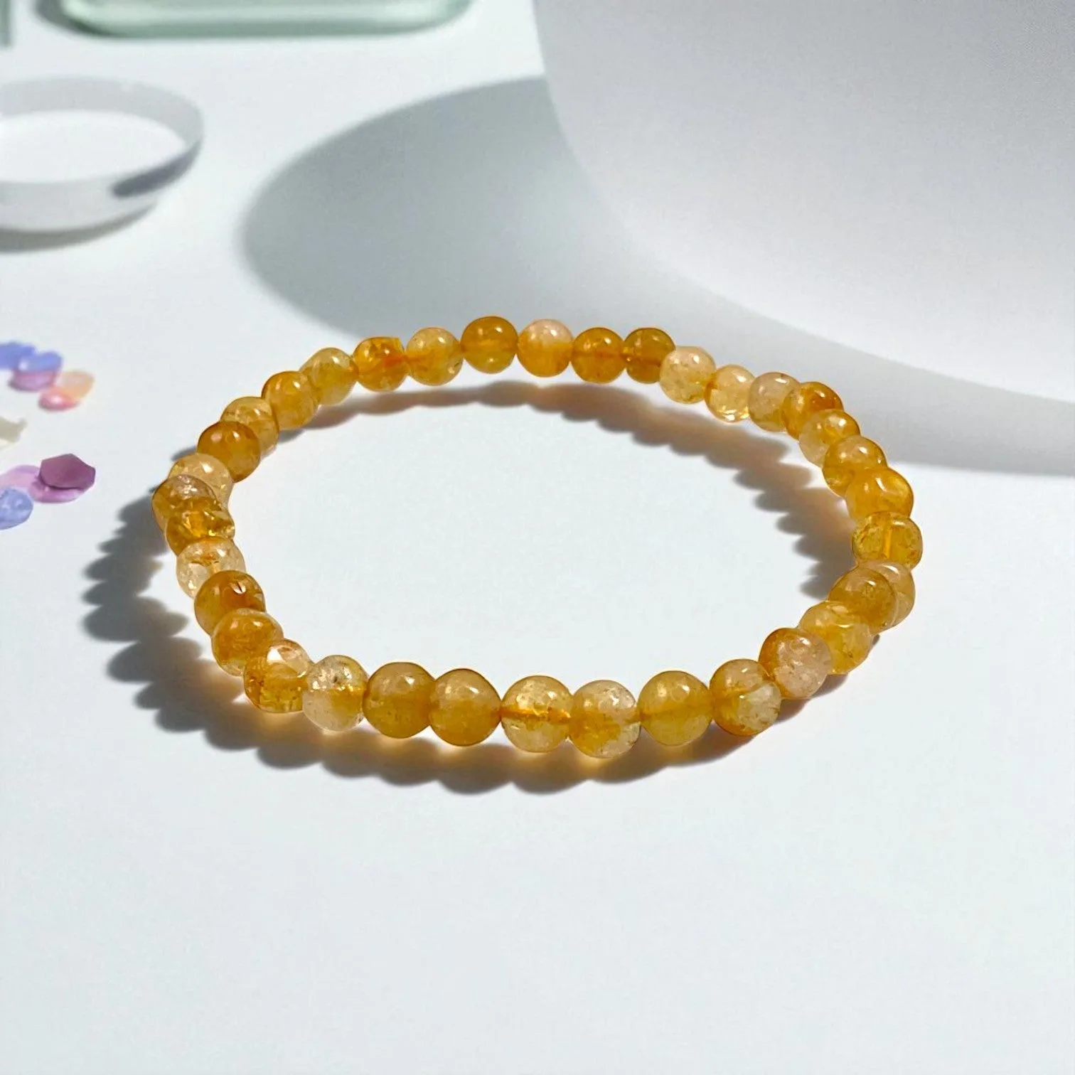 Citrine Bracelet for Motivation & Strength (5-6) mm beads