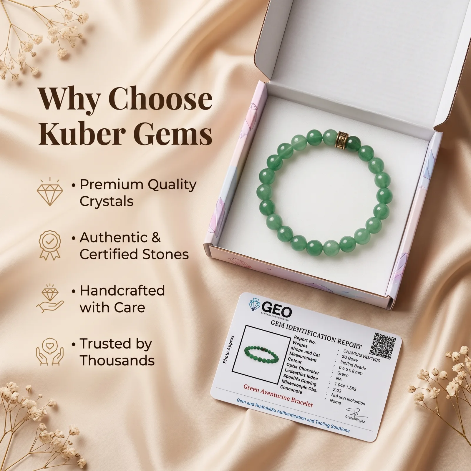 Heart Chakra Green Aventurine Bracelet