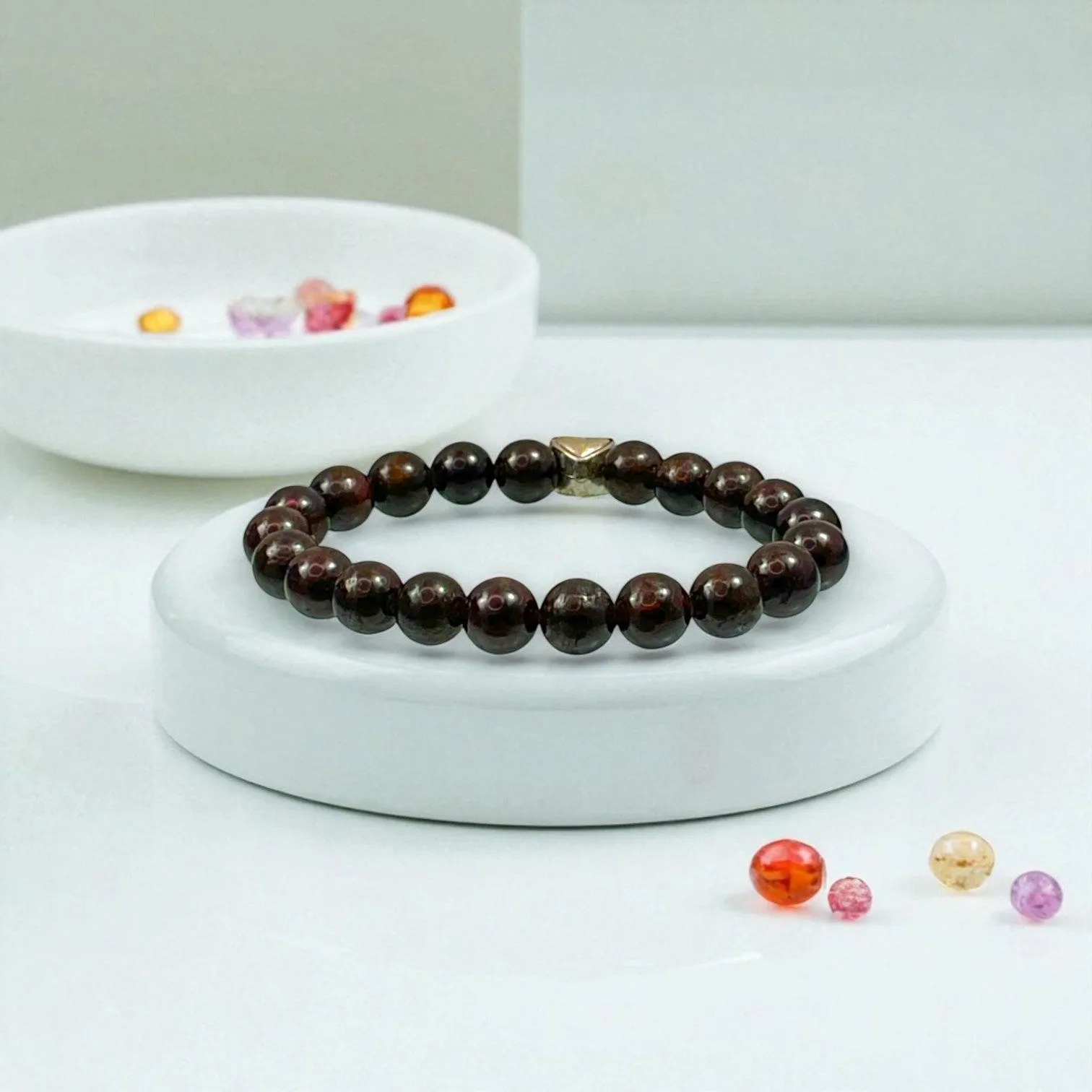 Garnet Bracelet for Balance & Energy
