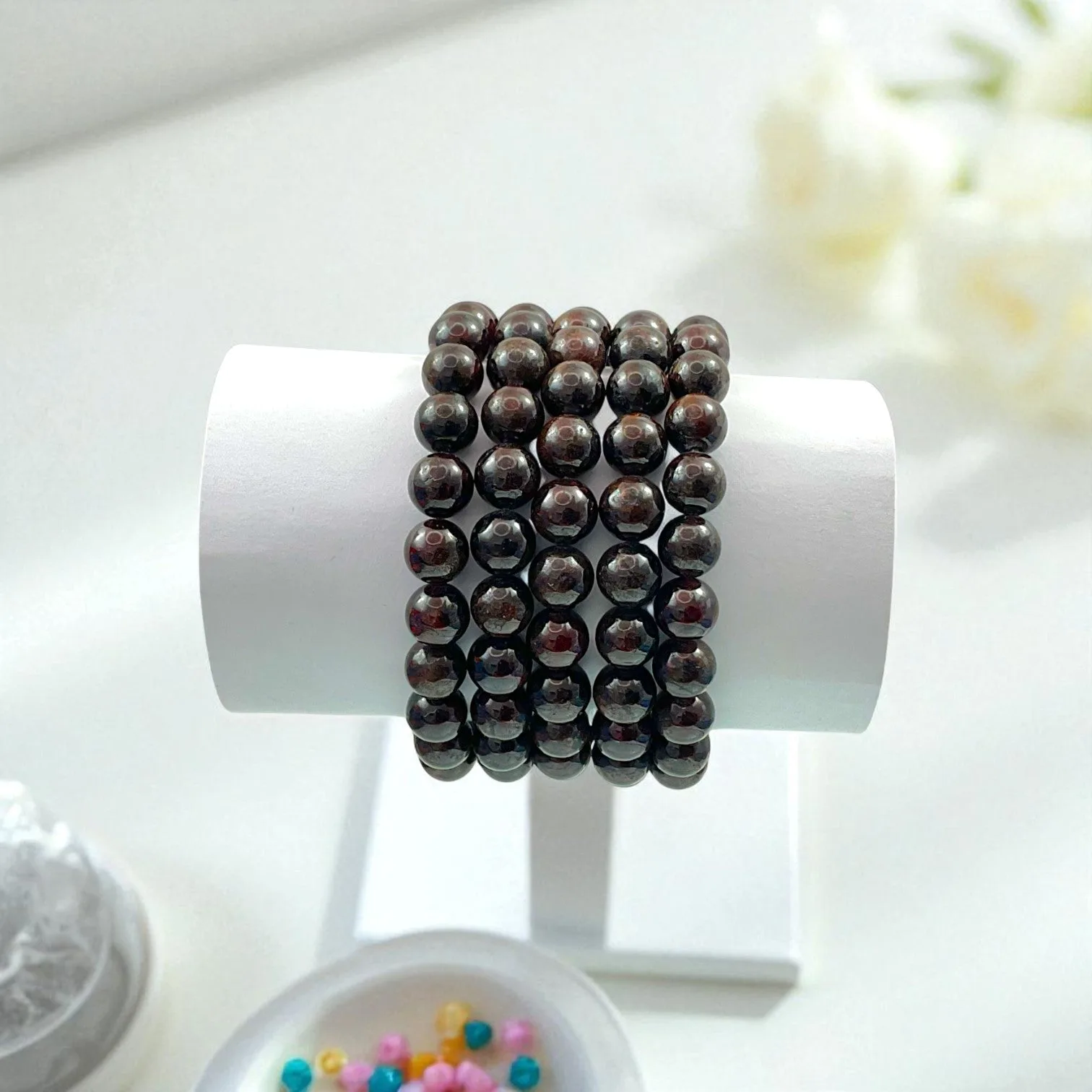 Garnet Bracelet for Balance & Energy