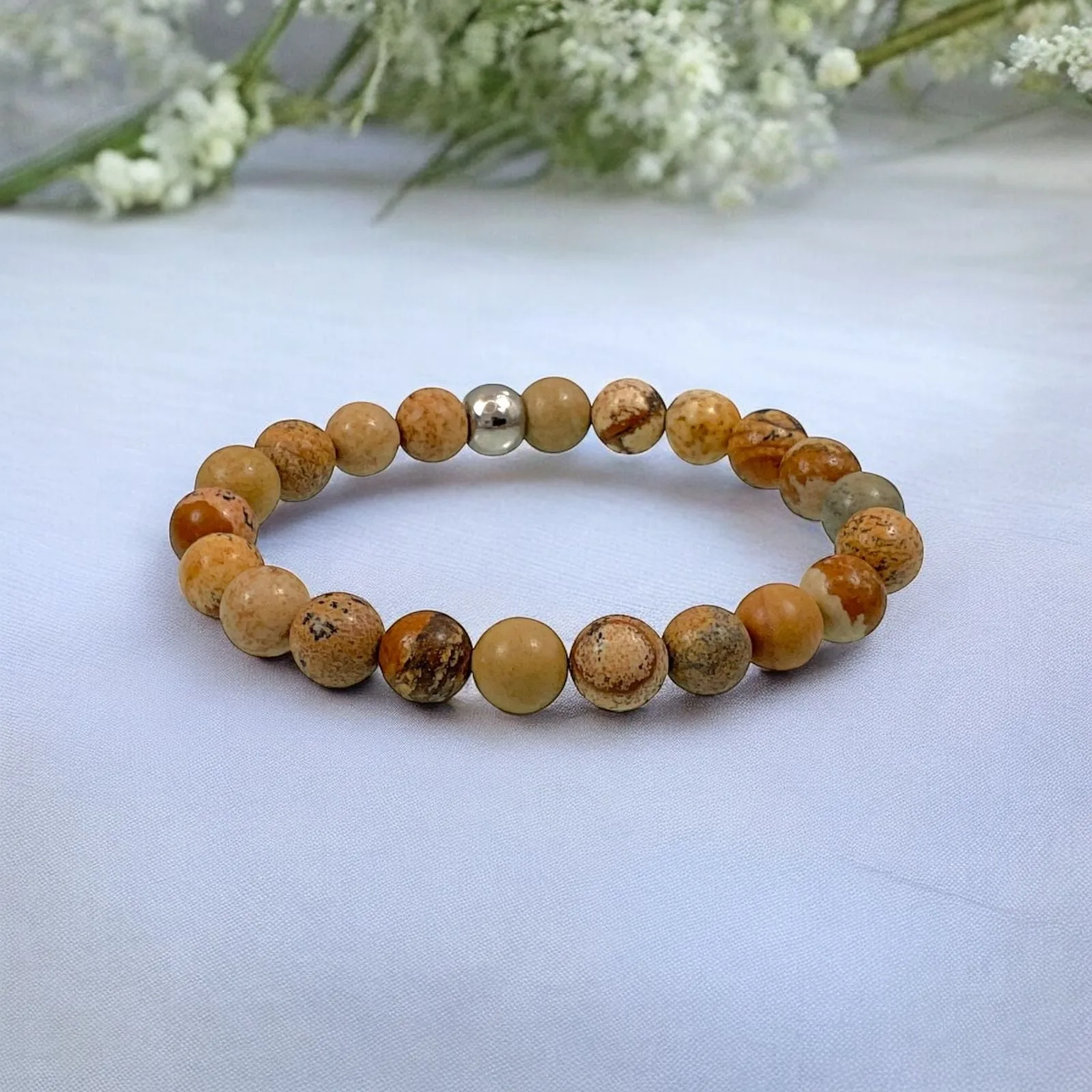 picture jasper Bracelet 8 mm Beads