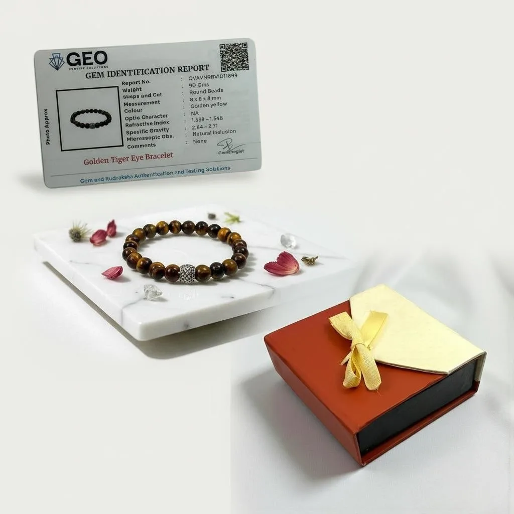 Golden Tiger Eye Luxe Bead Bracelet