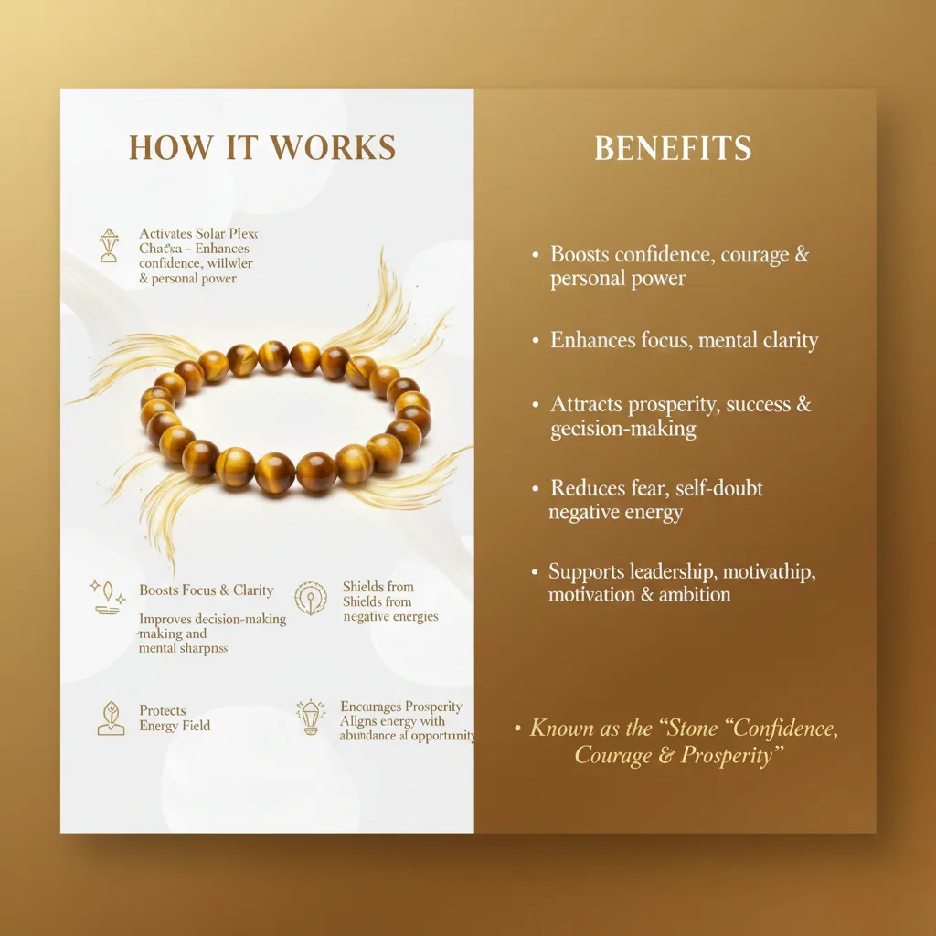 Golden Tiger Eye Luxe Bead Bracelet