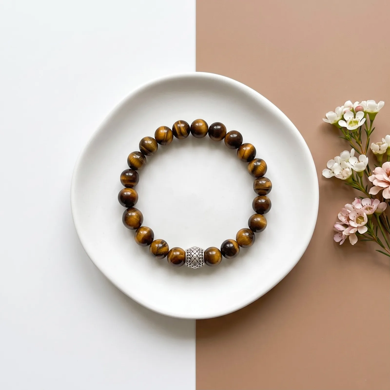 Golden Tiger Eye Luxe Bead Bracelet