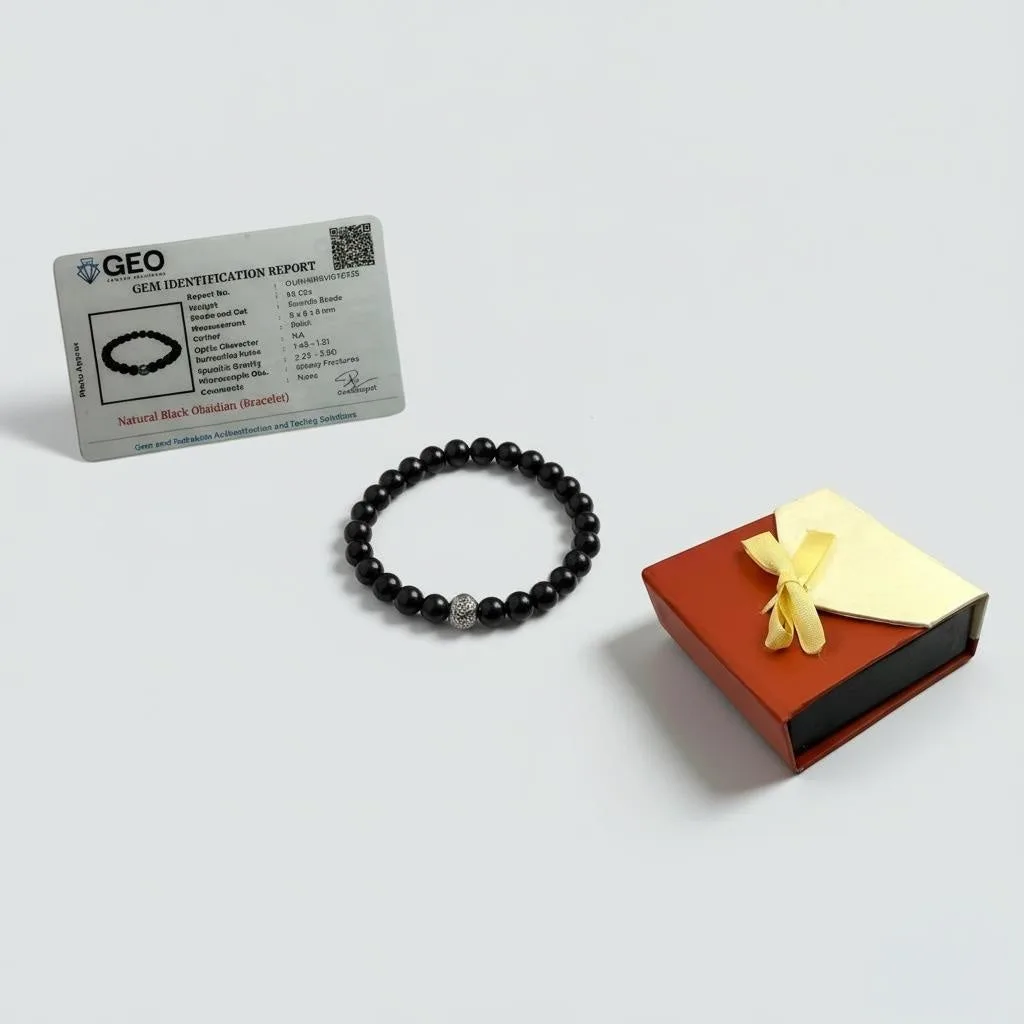 Black Obsidian Stress Relief & Focus Bracelet