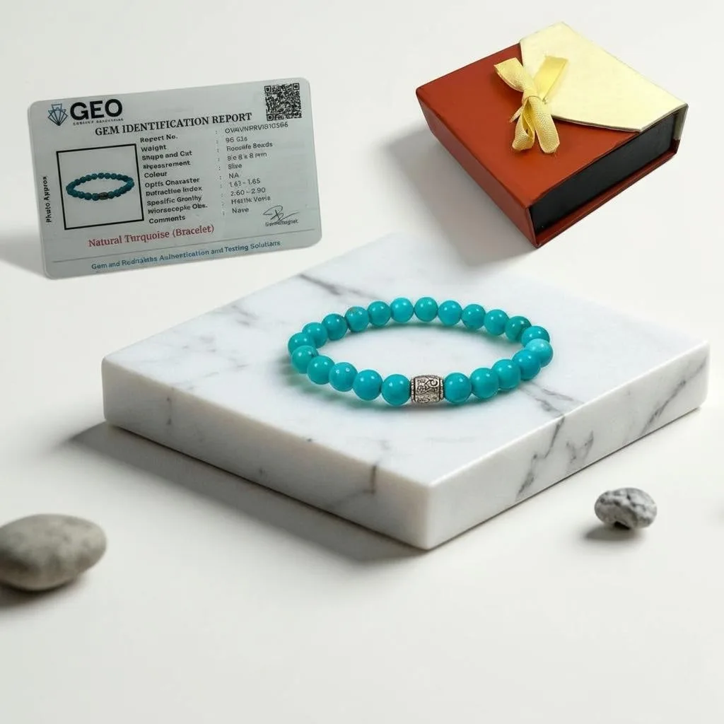 Tourquise (Firoza) Bracelet 8 mm Beads