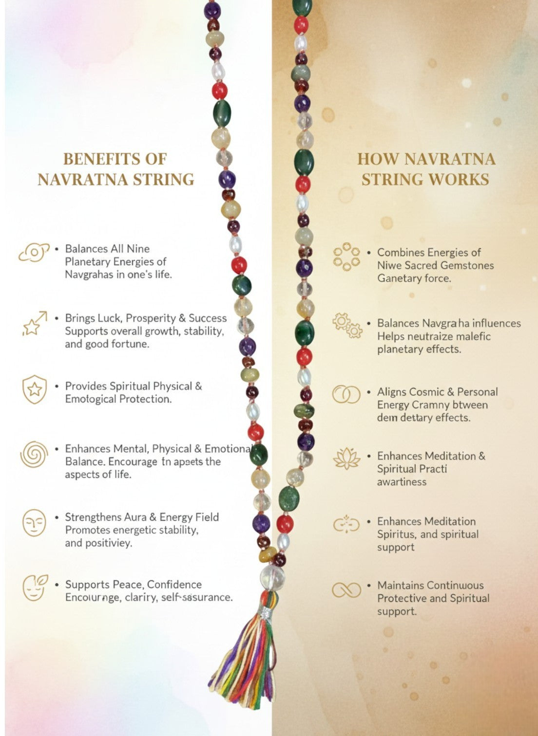 Navratan String 108 Beads