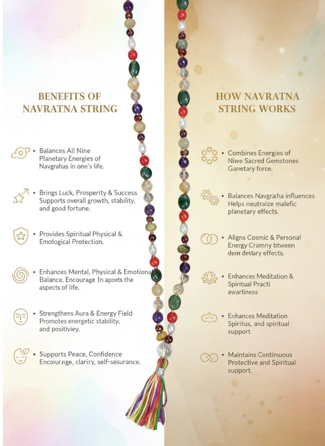 Navratan String 108 Beads