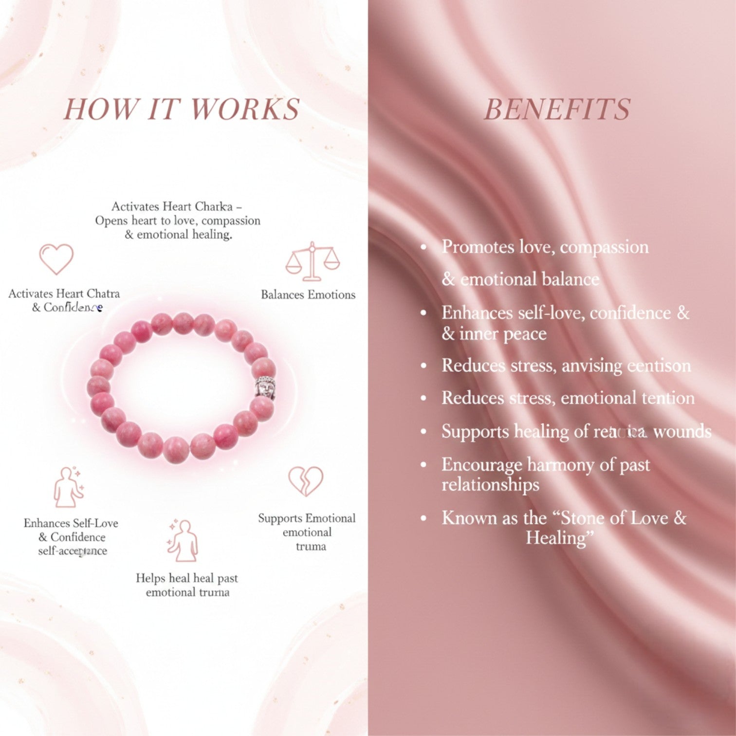 Rhodochrosite Bracelet 8mm