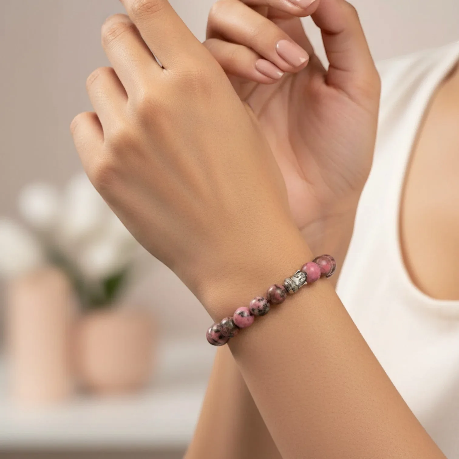 Rhodonite Bracelet 8mm