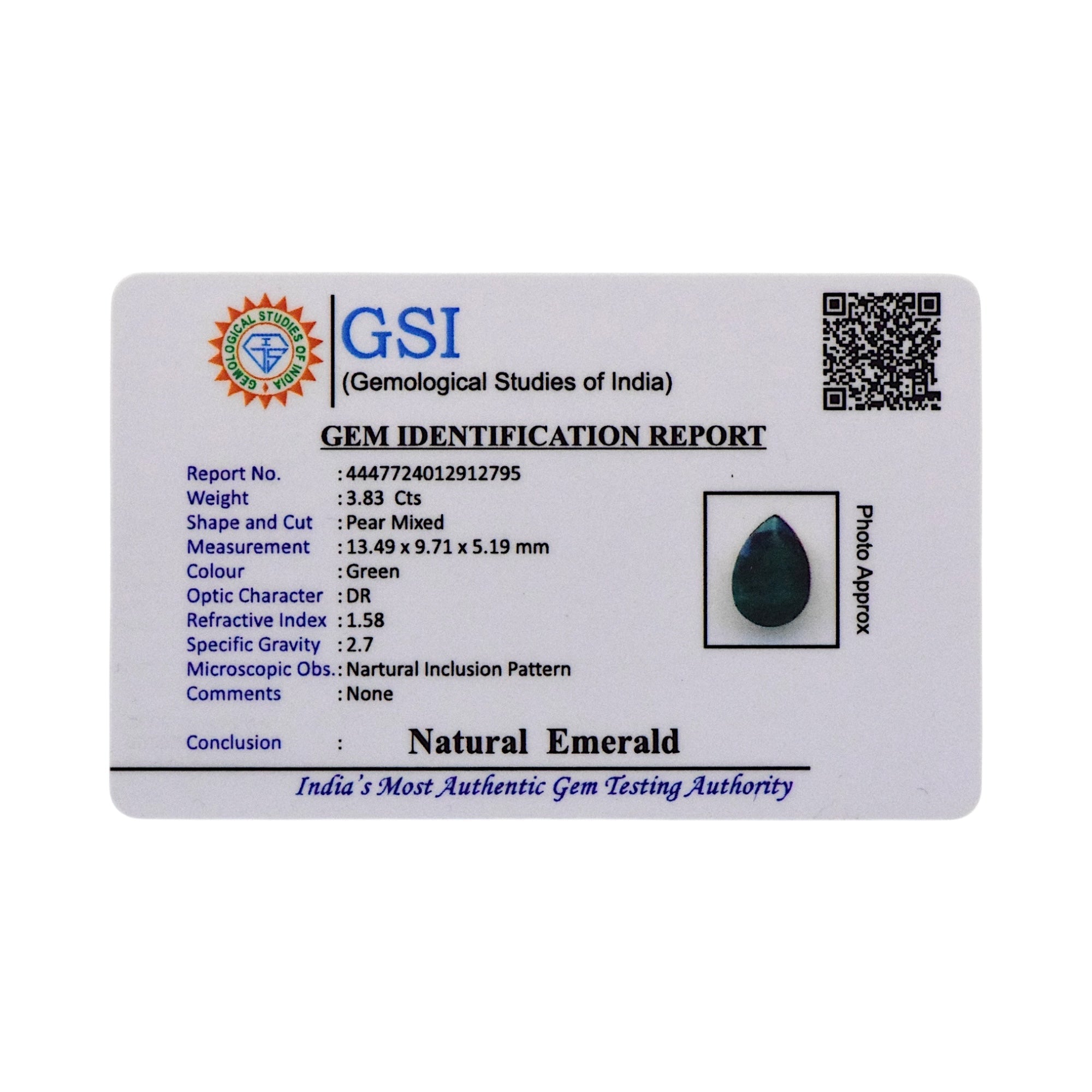 Emerald - 3.83 Carat