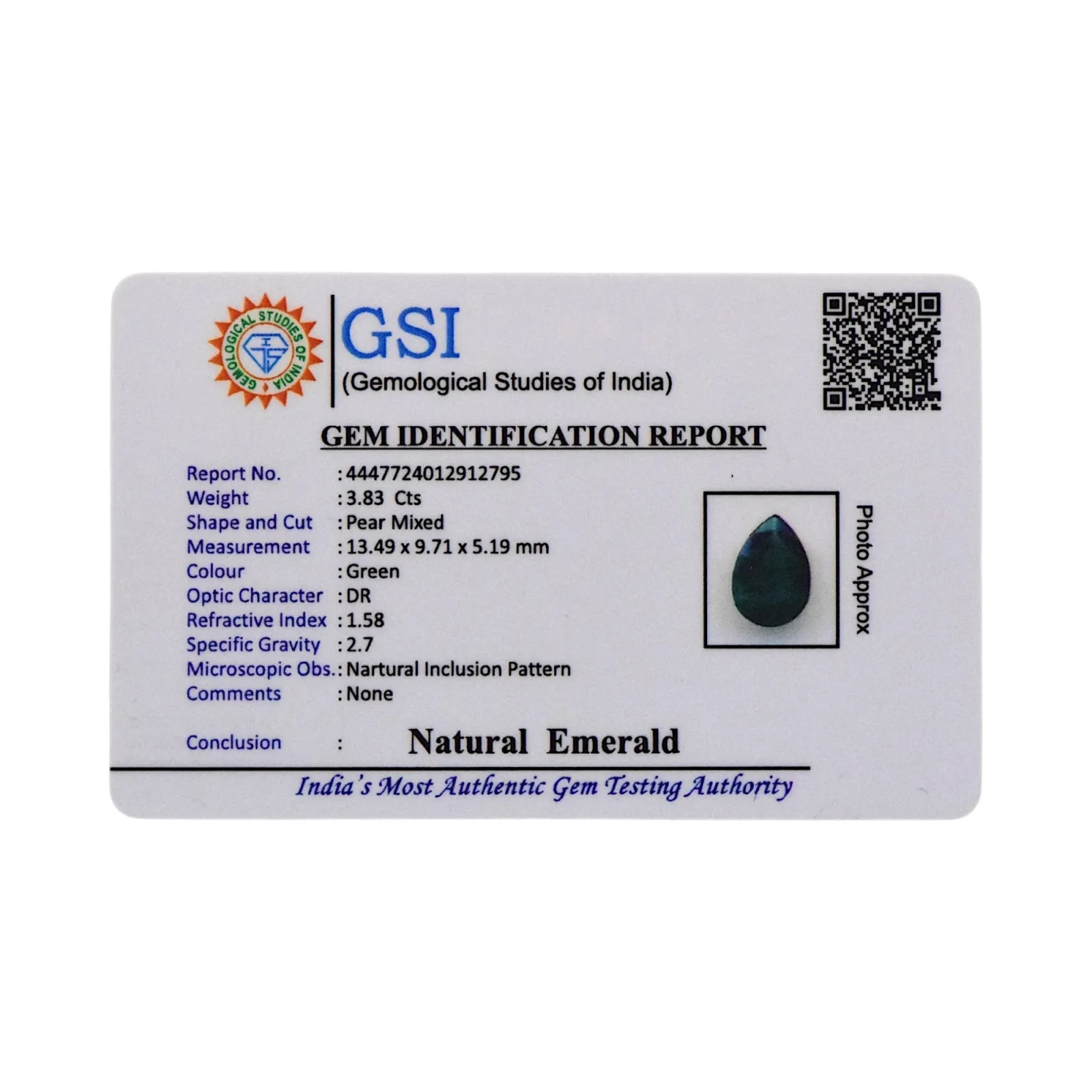 Emerald - 3.83 Carat