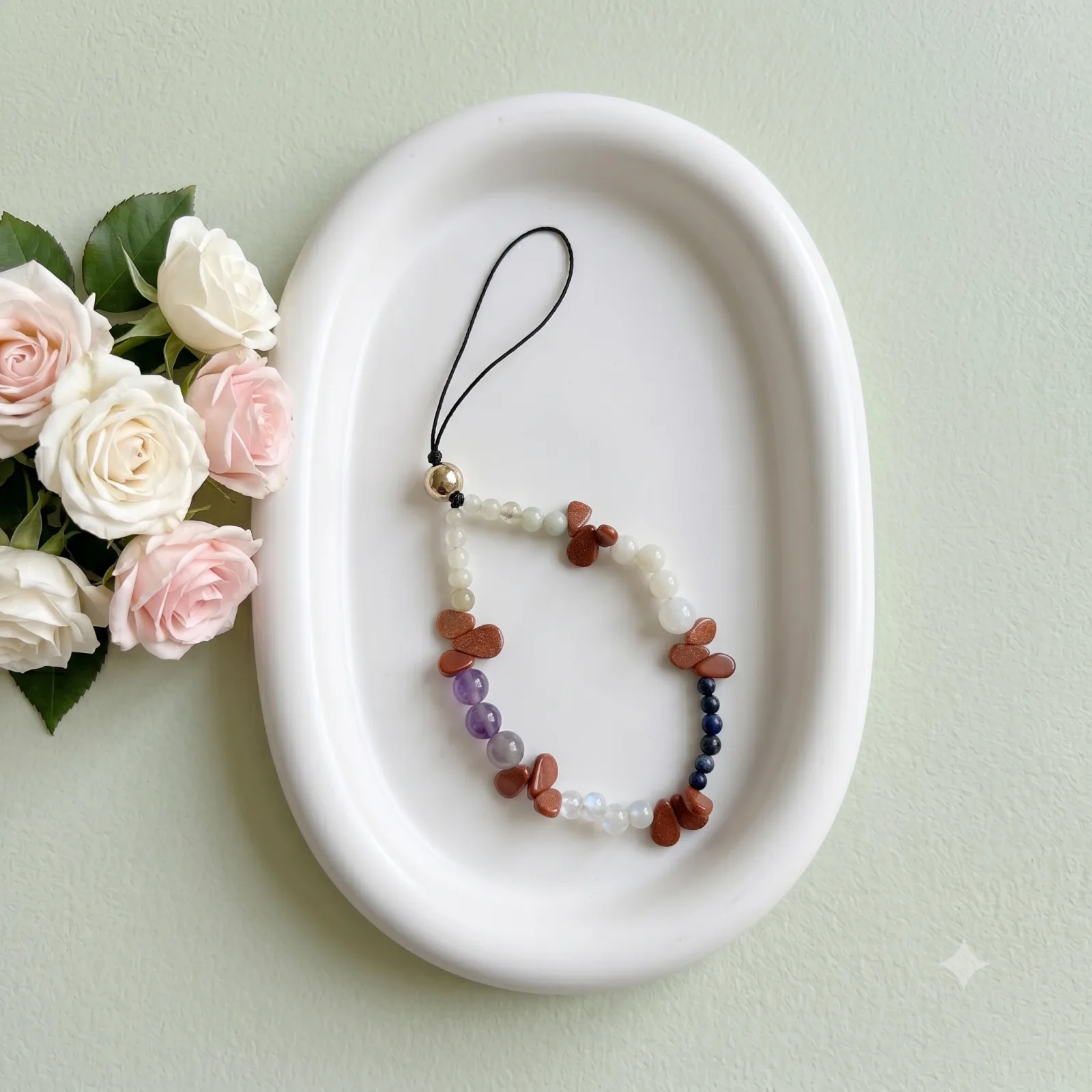 Premium Crystal Phone Hanging Multicolor Stones