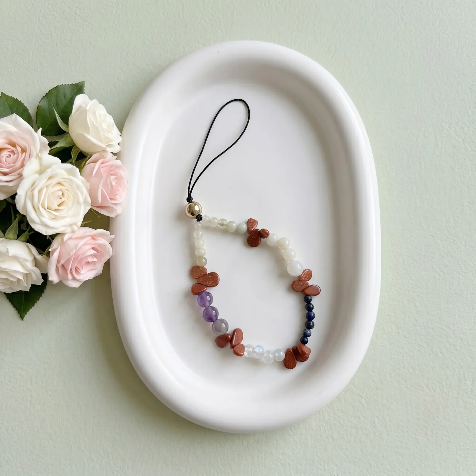 Premium Crystal Phone Hanging Multicolor Stones