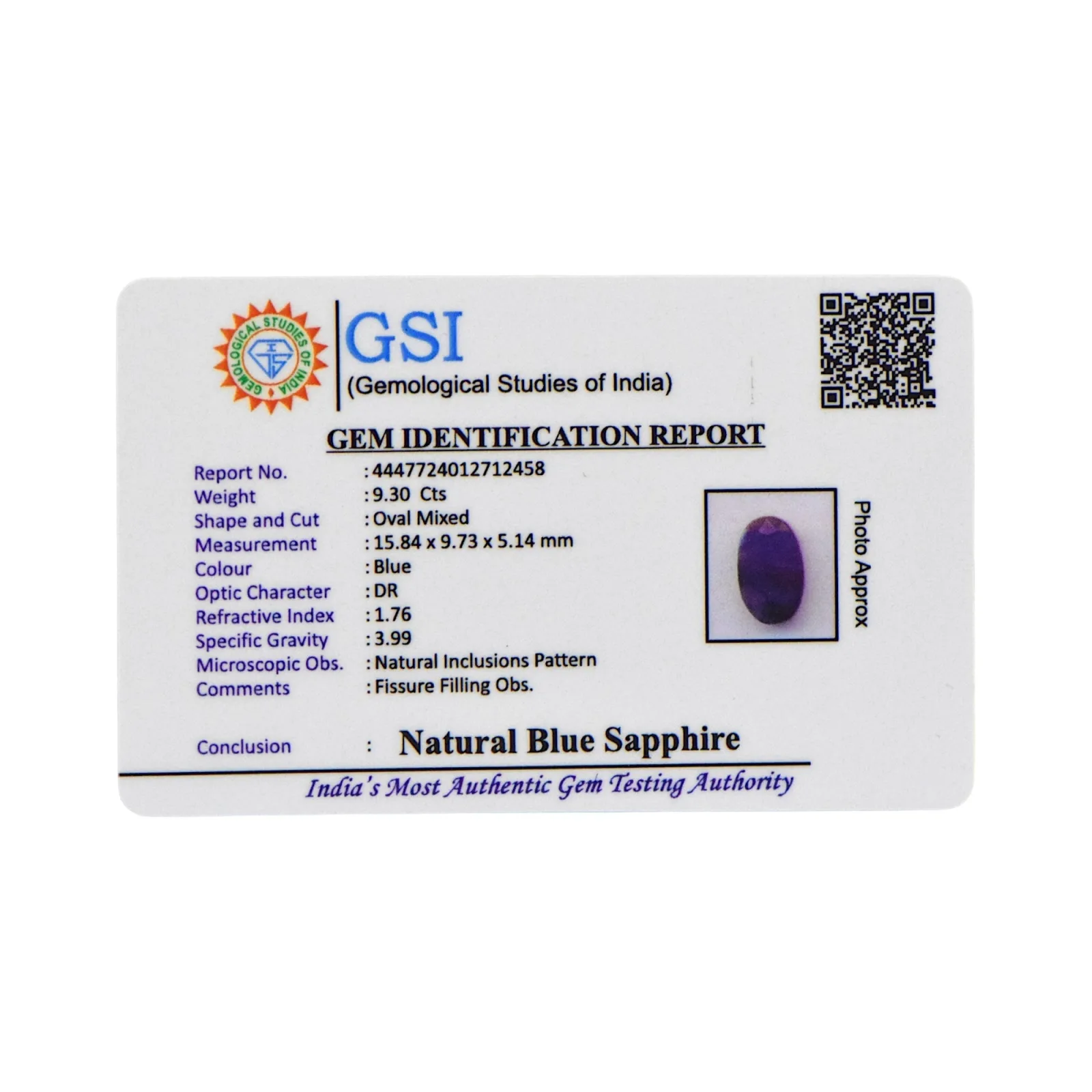 Blue Sapphire - 9.3 Carat