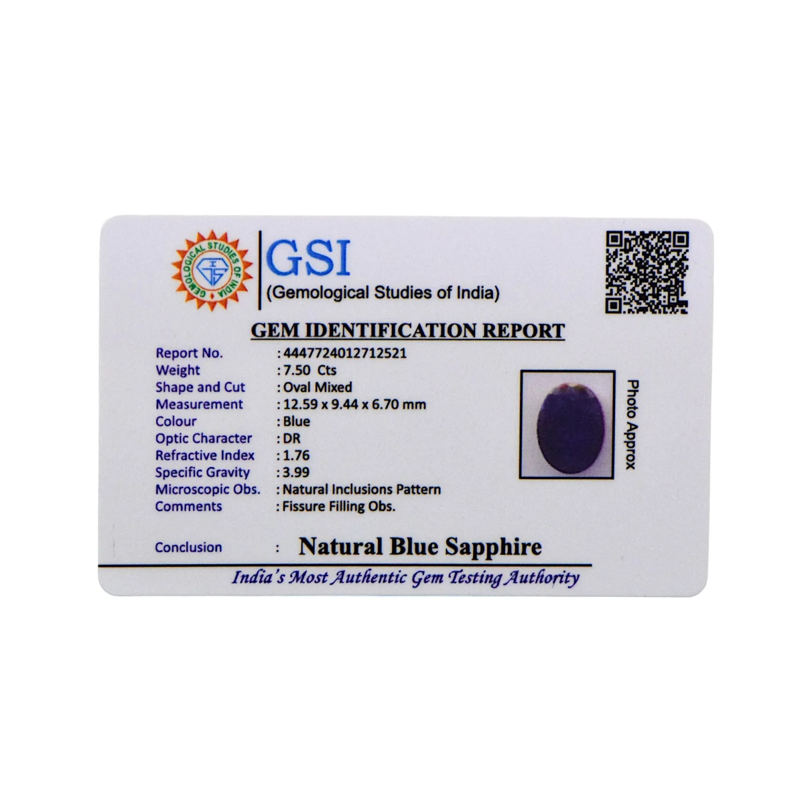Blue Sapphire - 7.5 Carat