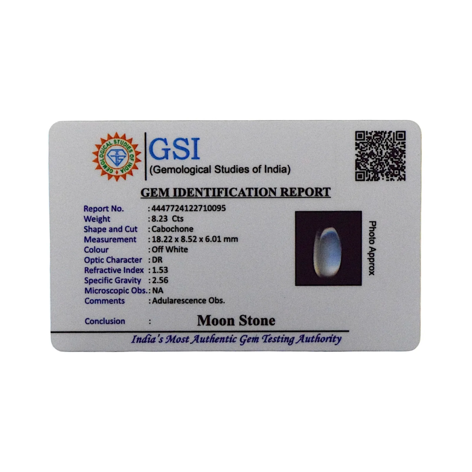 Blue Moonstone - 8.23 Carat