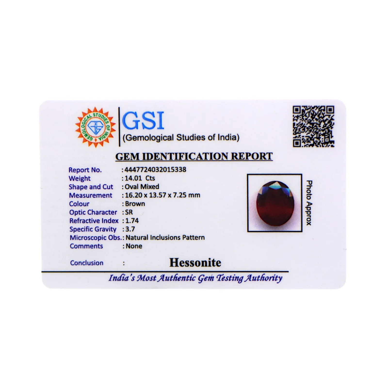 Hessonite - 14.01 Carat / A-Quality
