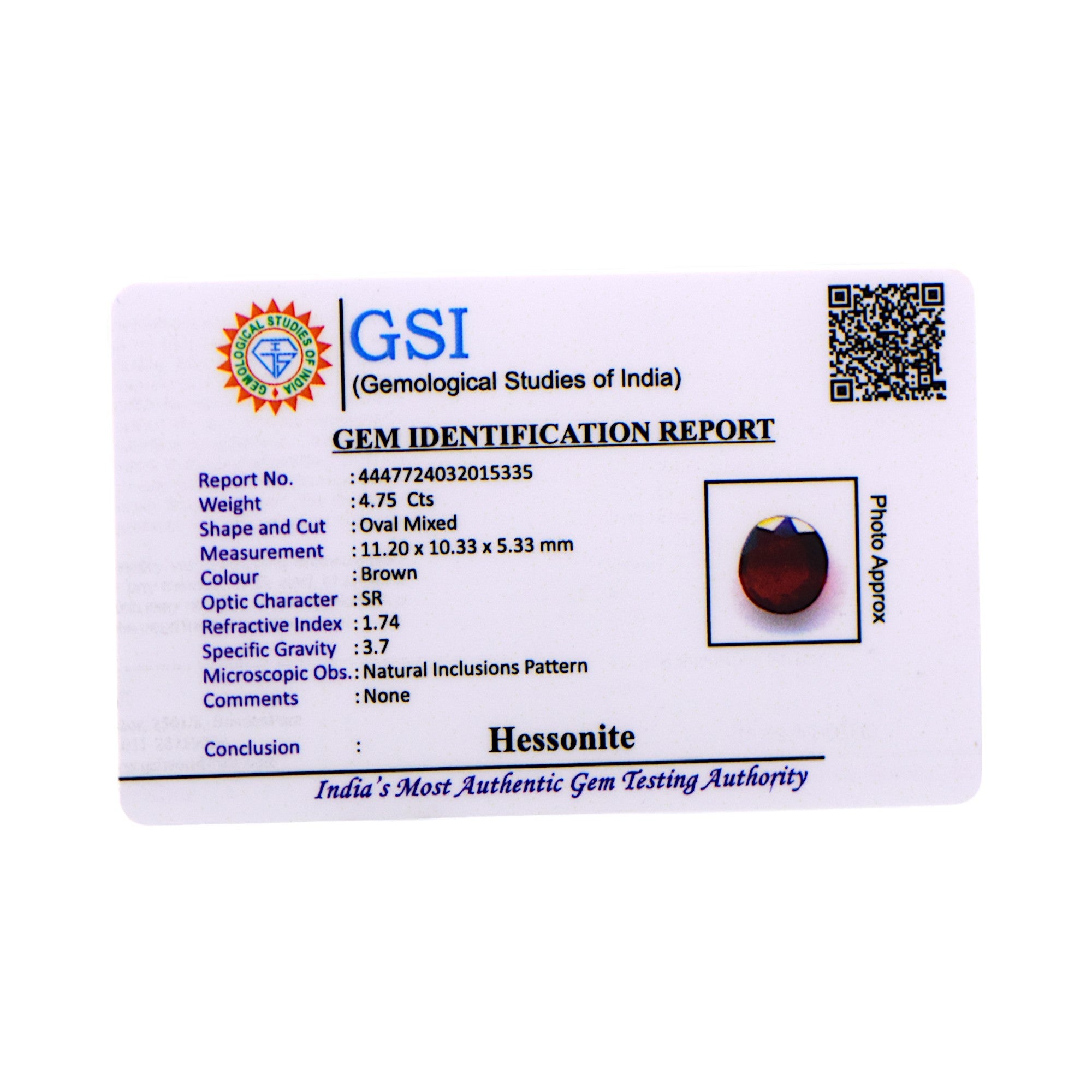 Hessonite - 4.75 Carat / AA-Quality