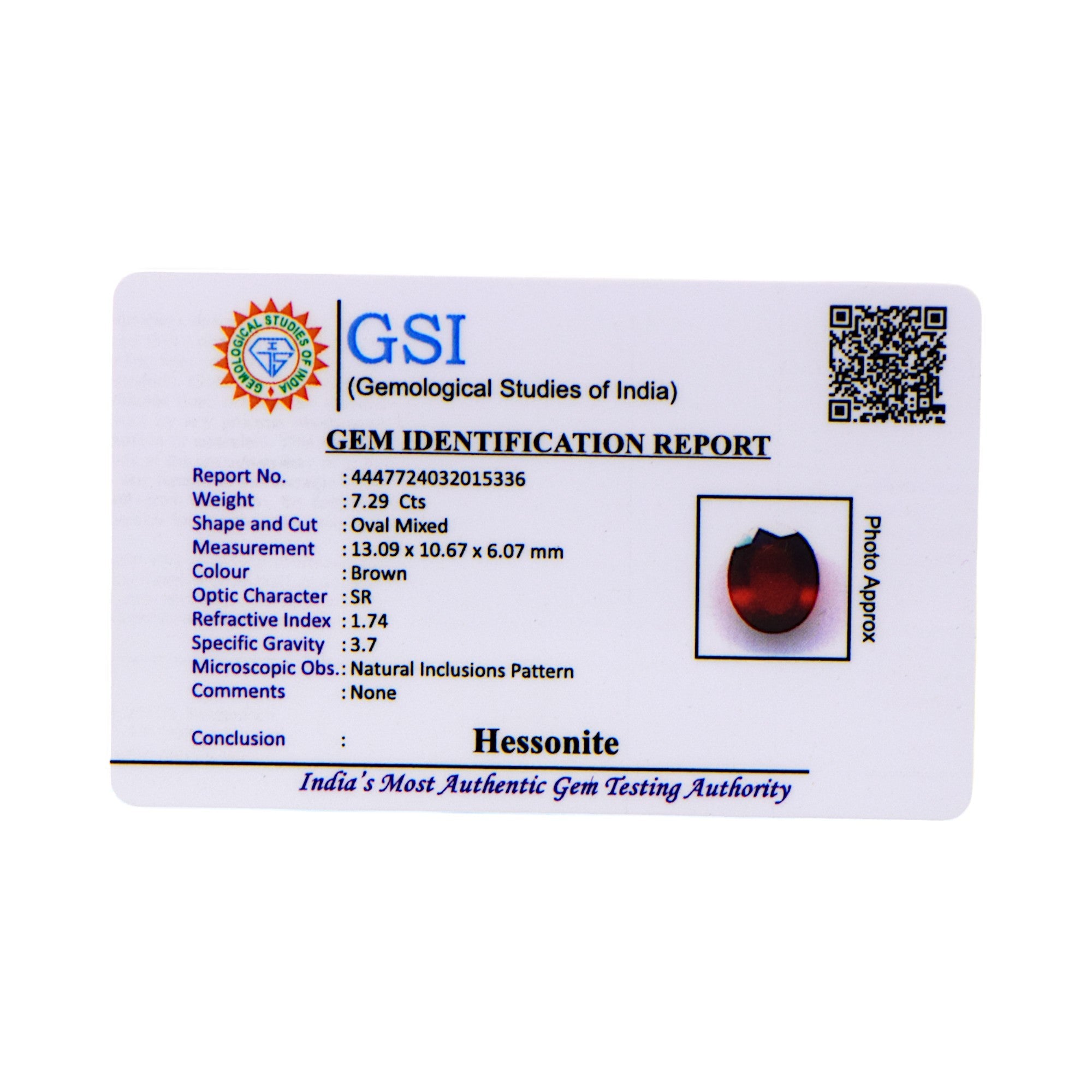 Hessonite - 7.29 Carat / AAA-Quality