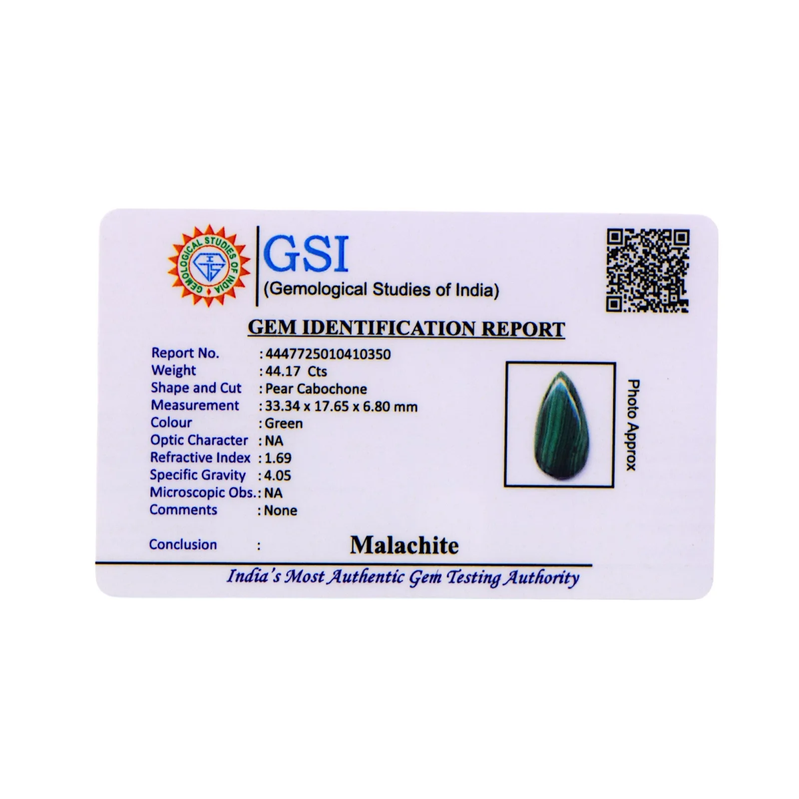 Malachite - 44.17 Carat