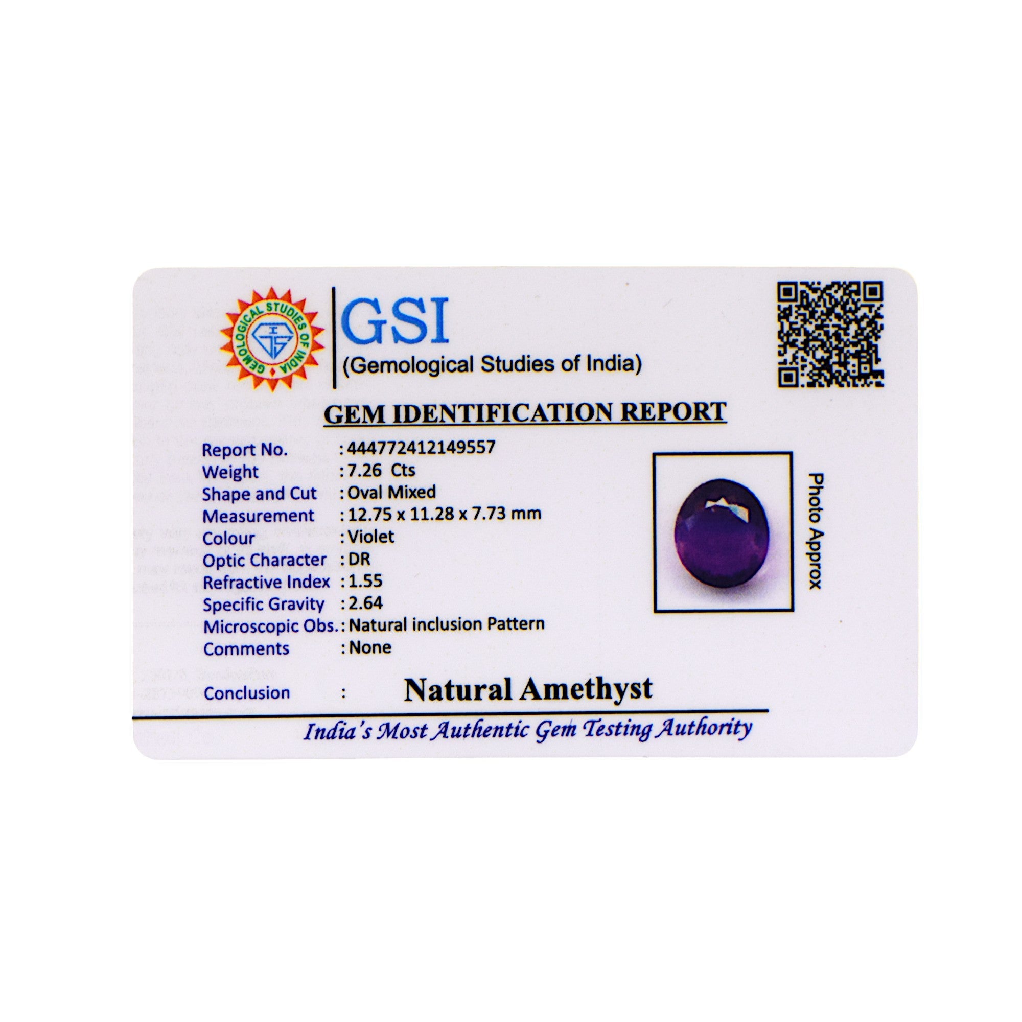 Amethyst - 7.26 Carat