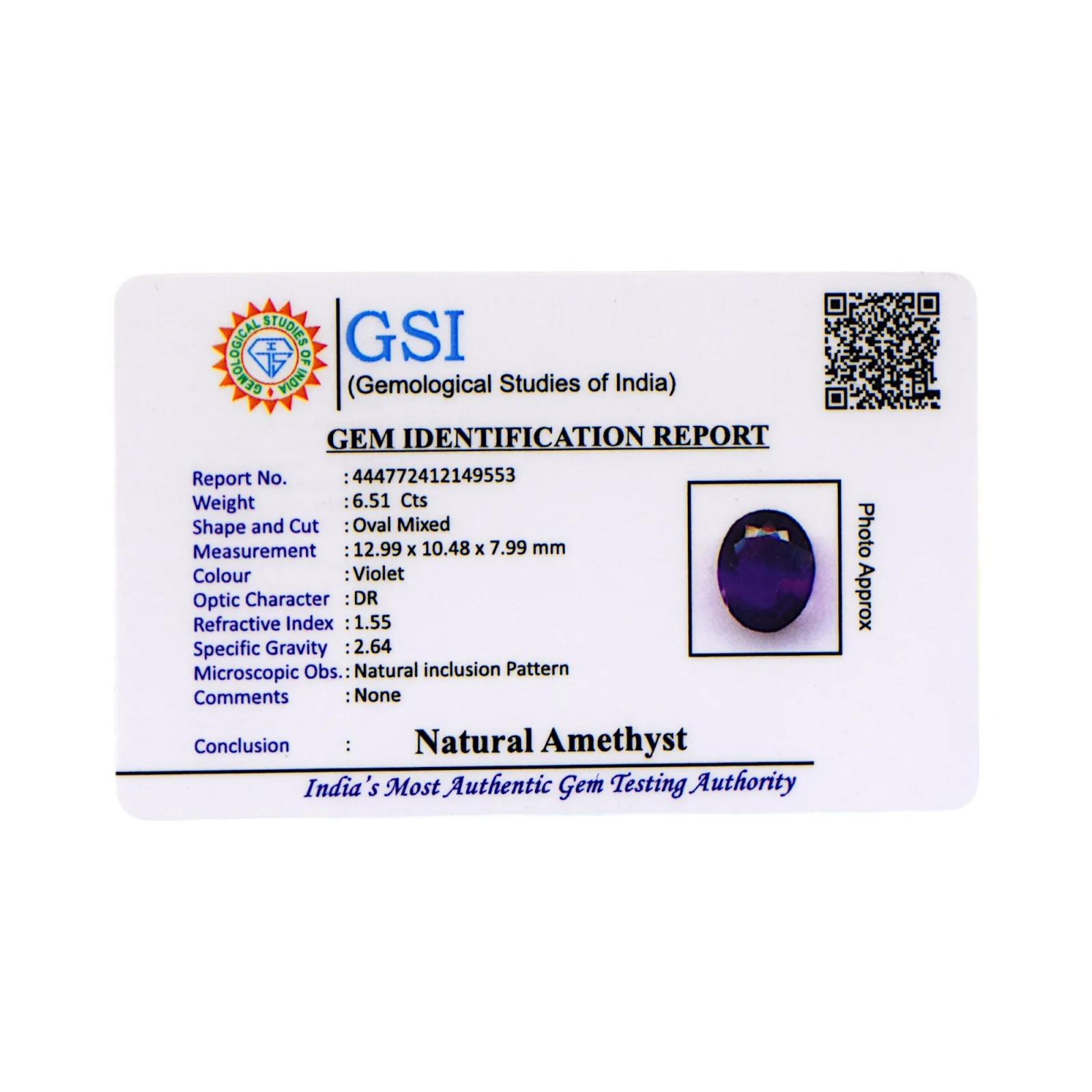 Amethyst - 6.51 Carat