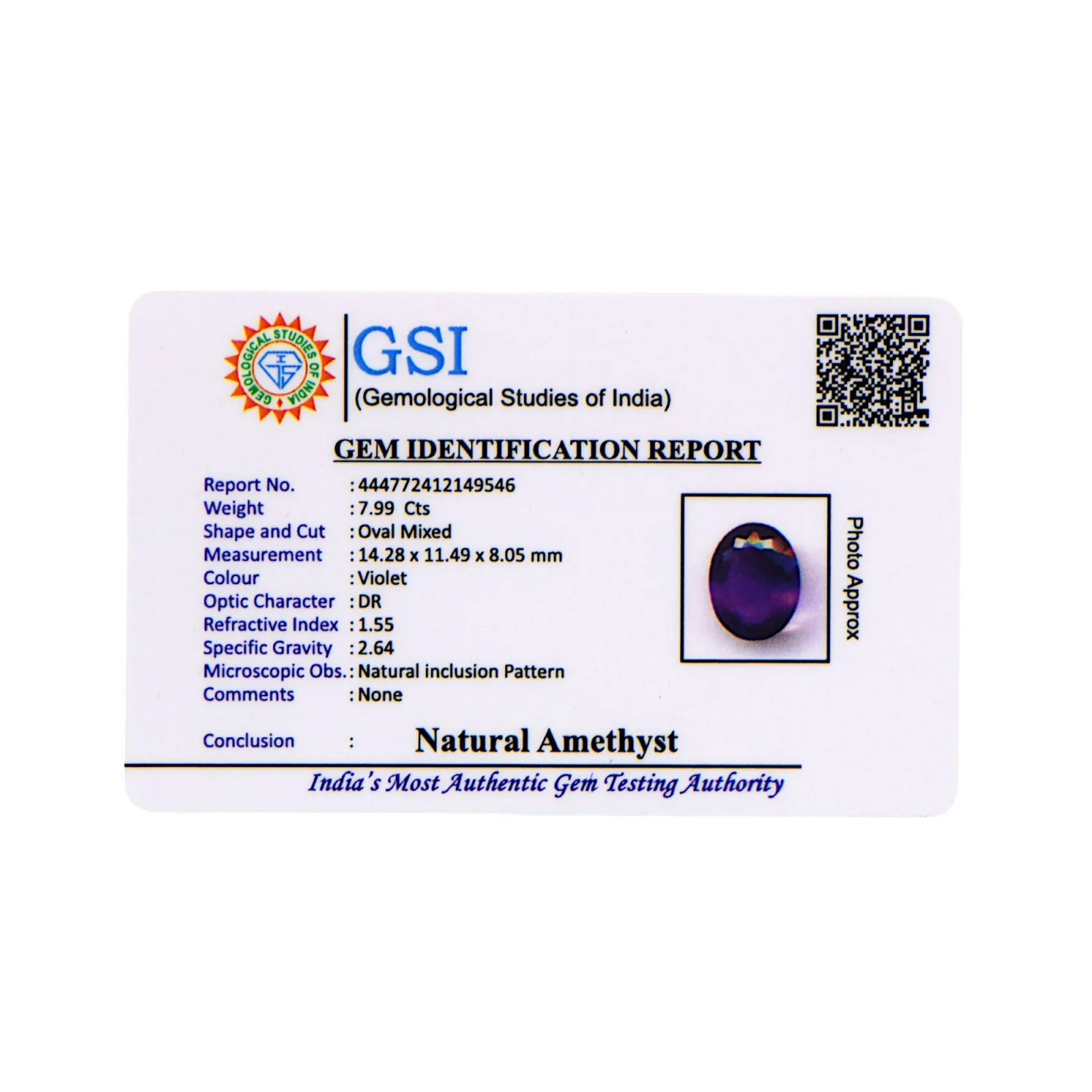 Amethyst - 7.99 Carat