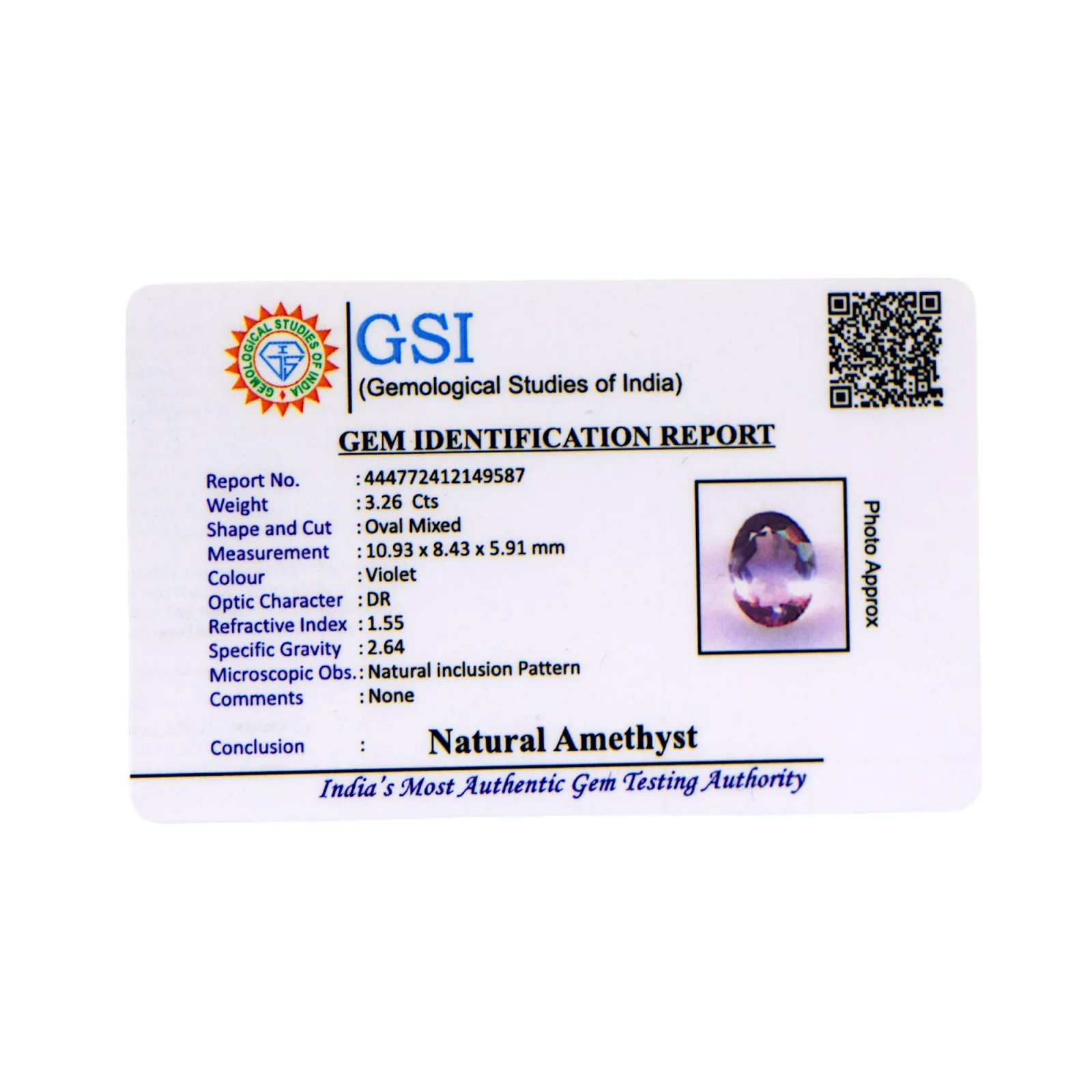 Amethyst - 3.26 Carat