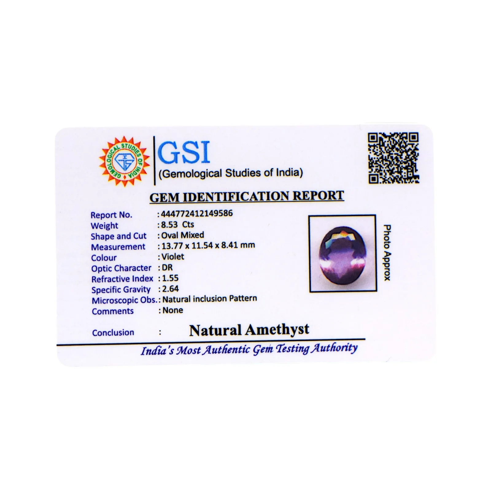 Amethyst - 8.53 Carat