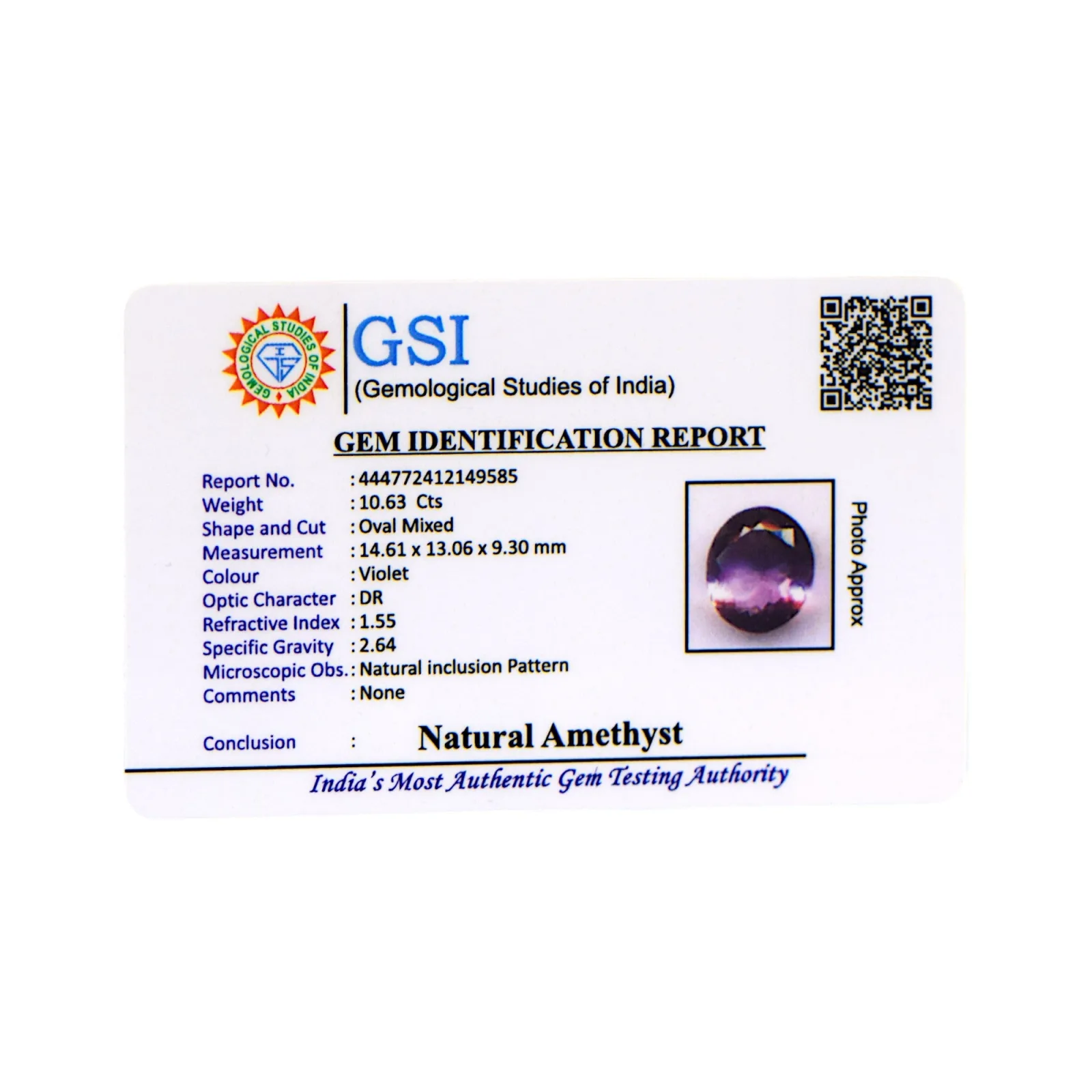 Amethyst - 10.63 Carat